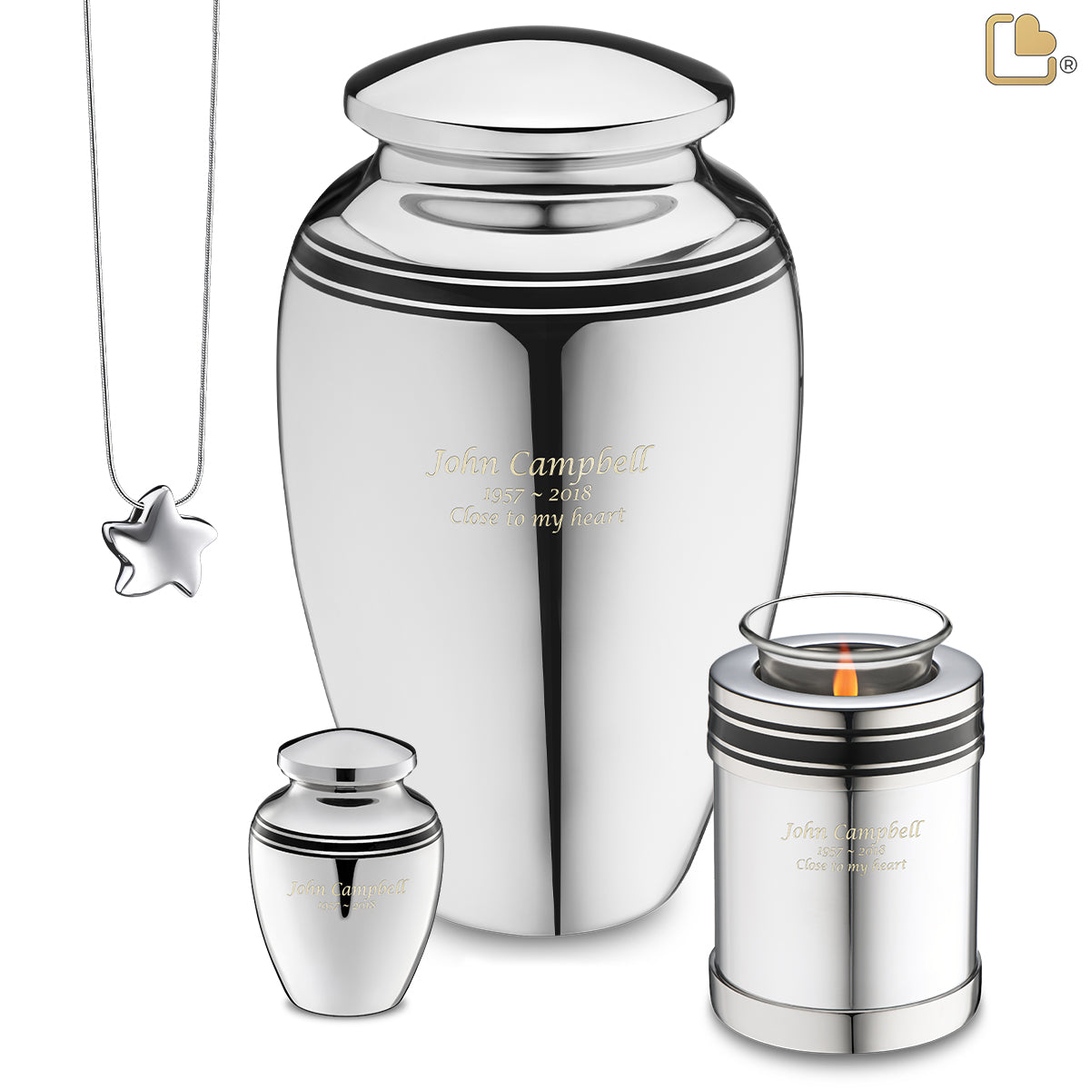 Adult Art Deco Cremation Urn