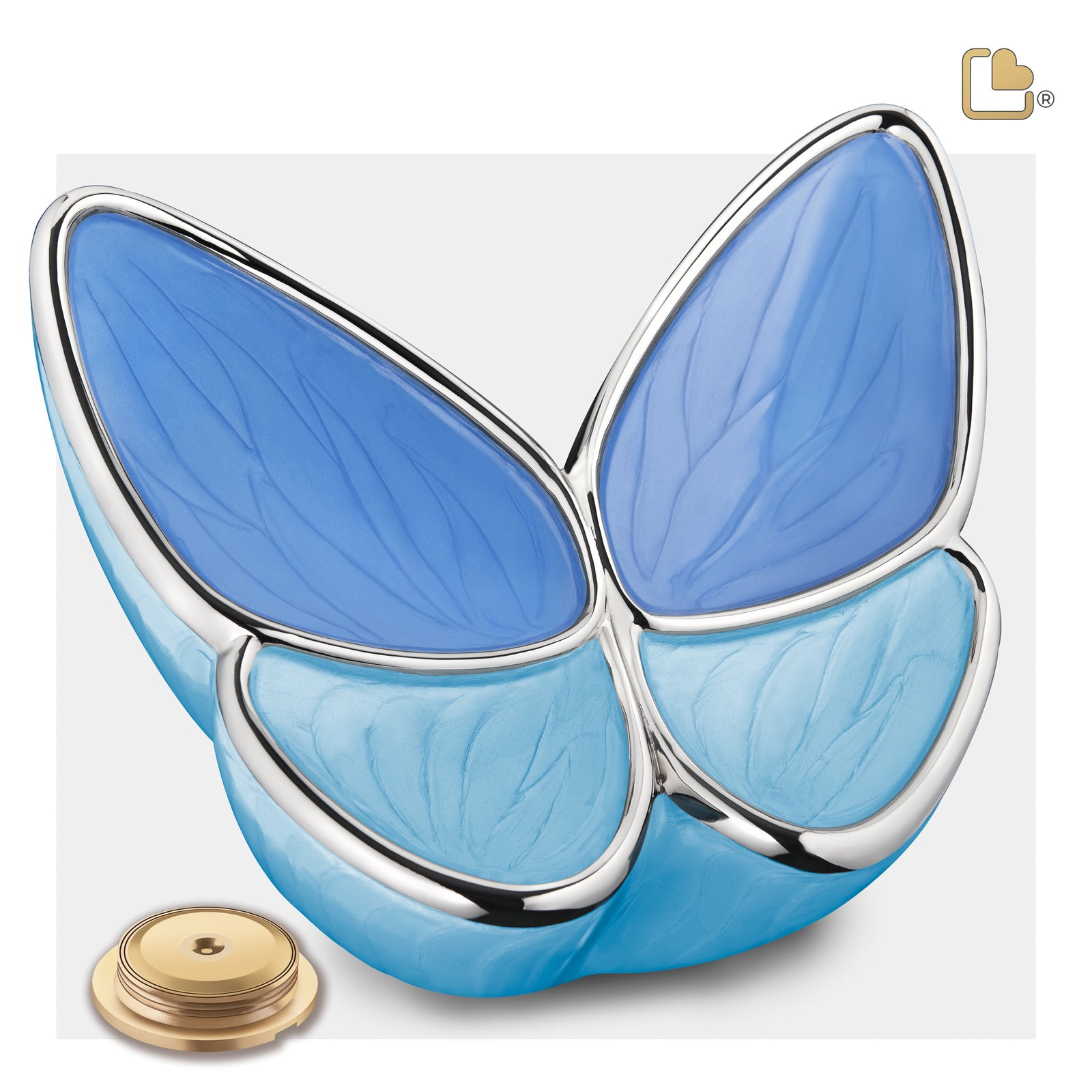 Adult Wings of Hope Butterfly Blue Cremation Urn