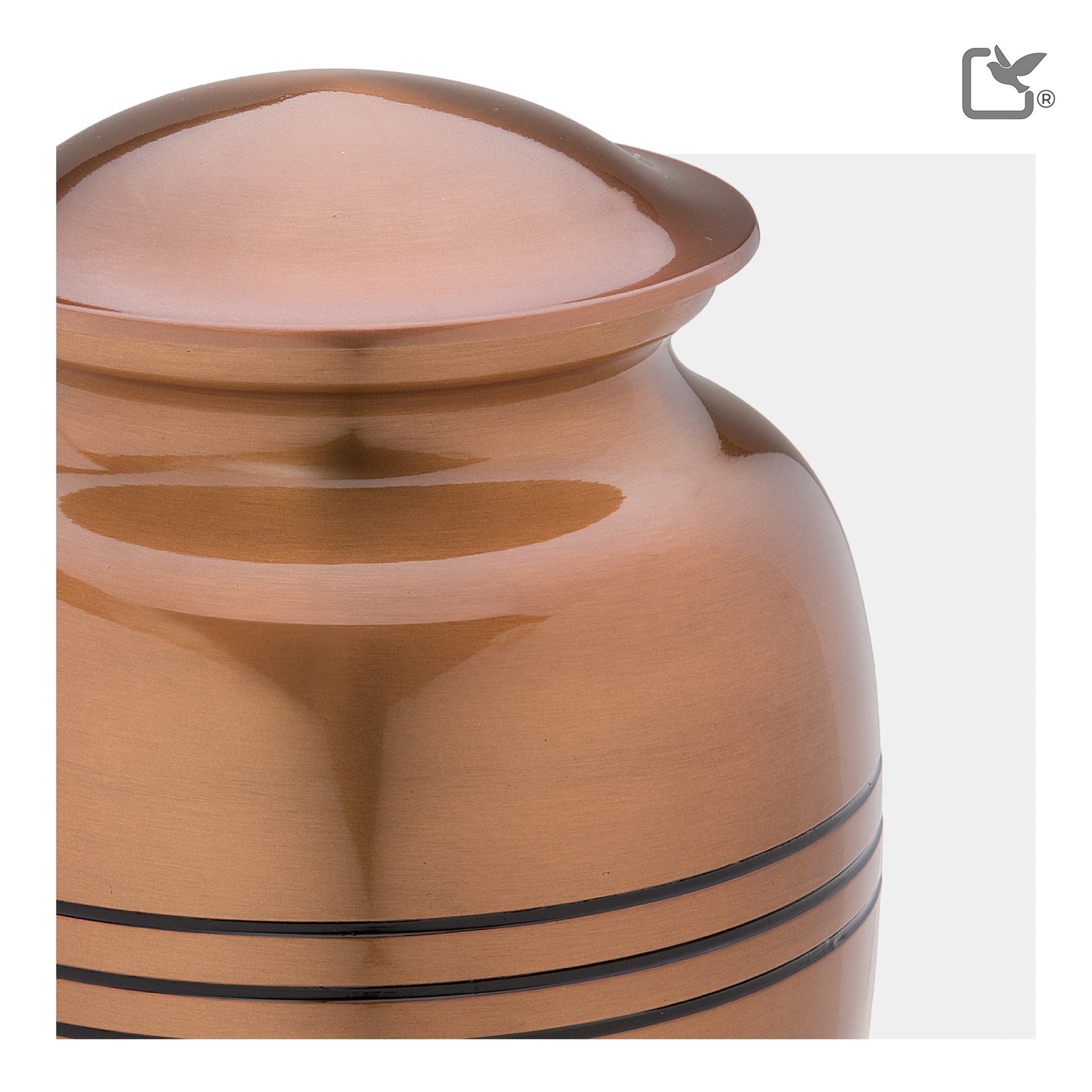 Adult Radiance Copper Portrait Cremation Urn - COMFORT by LoveUrns