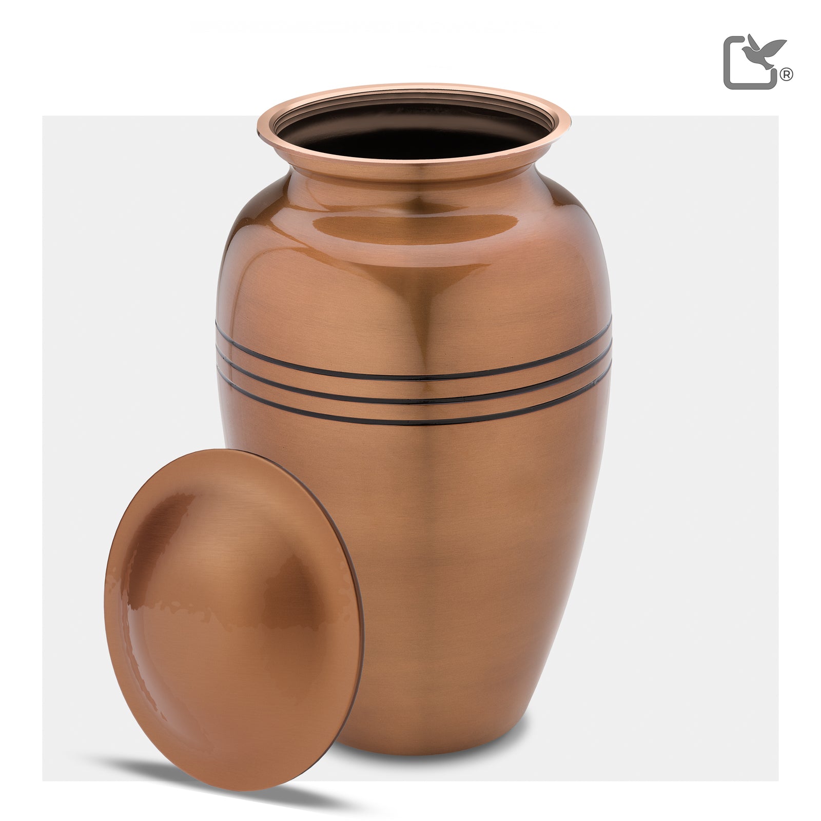 Adult Radiance Copper Portrait Cremation Urn - COMFORT by LoveUrns