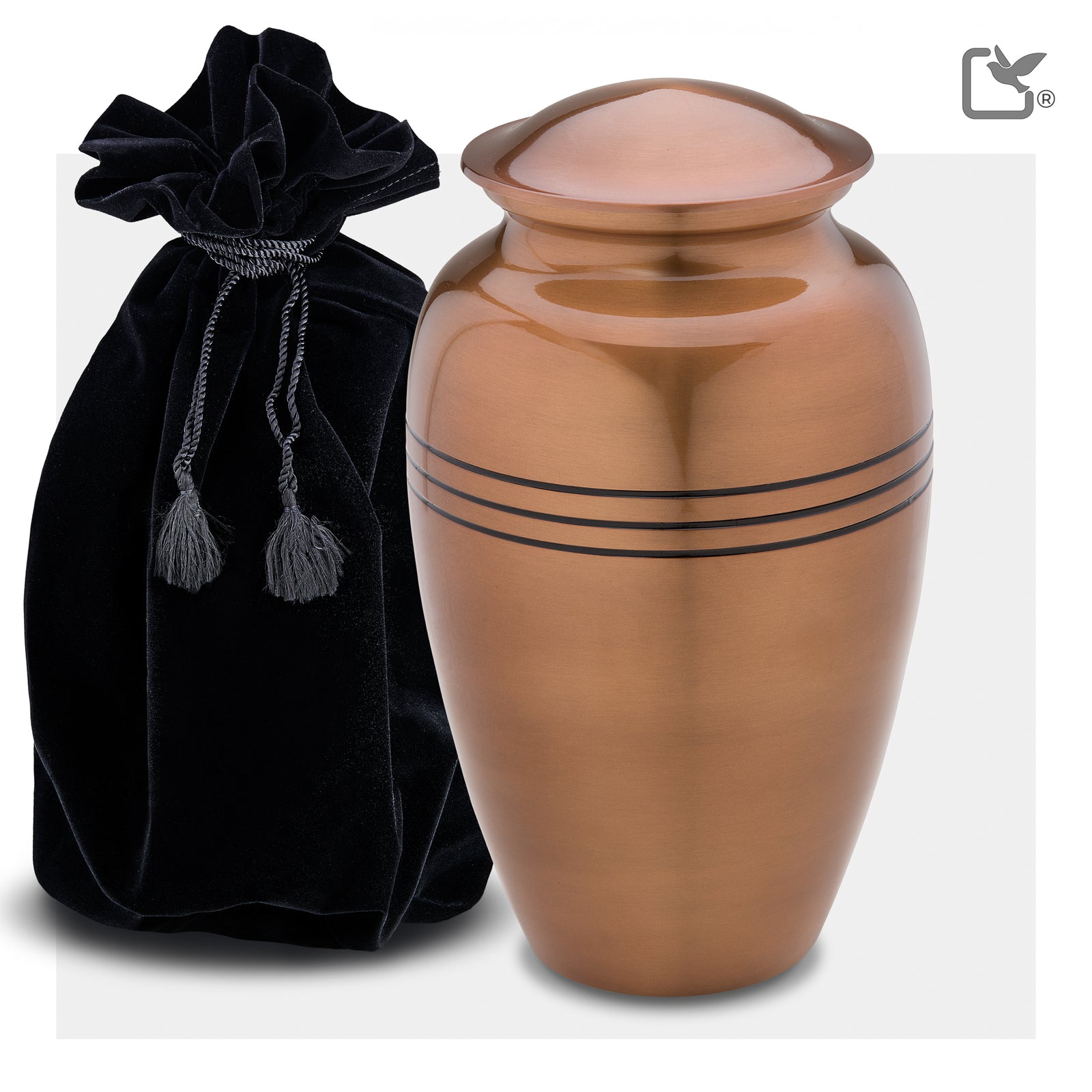 Adult Radiance Copper Portrait Cremation Urn - COMFORT by LoveUrns