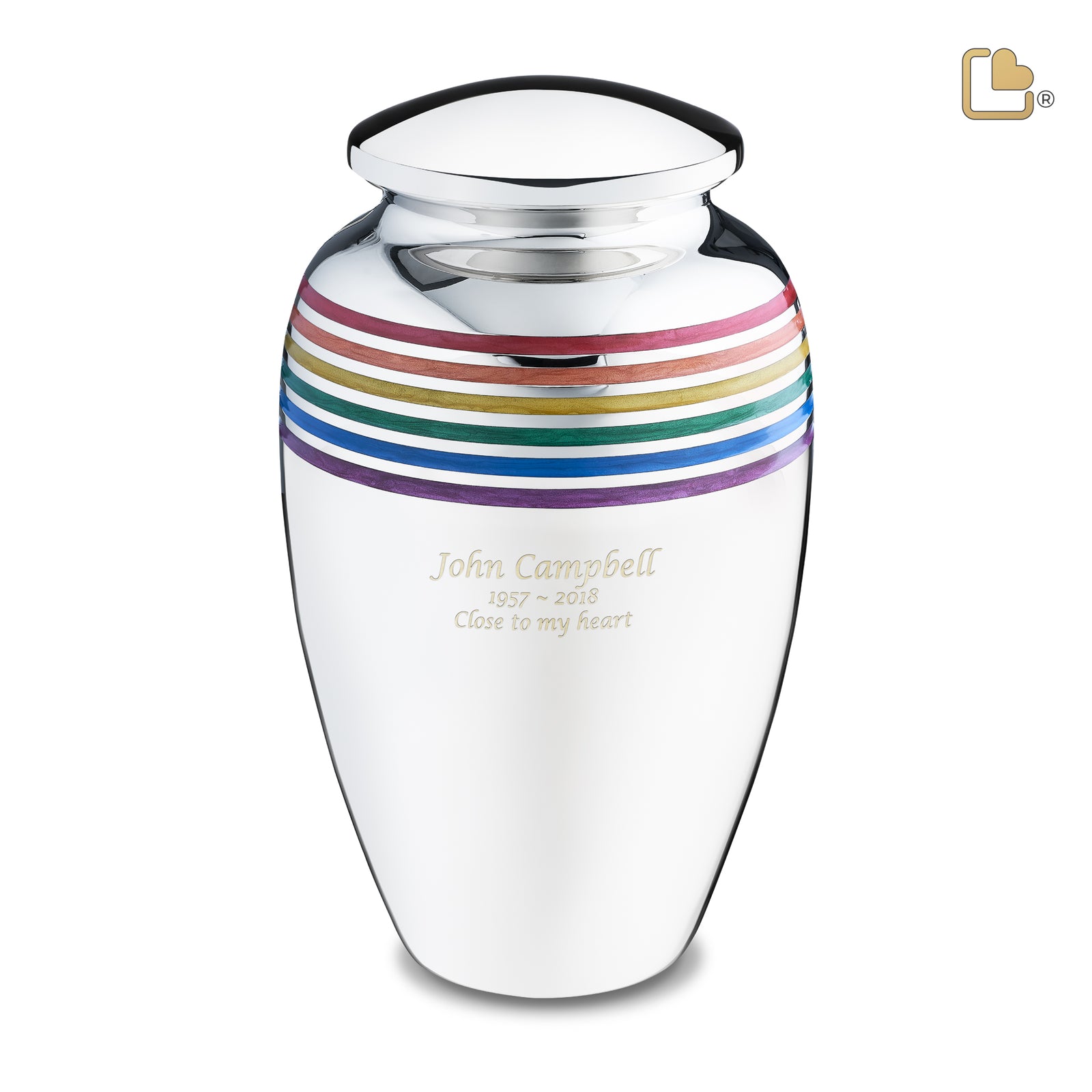 Adult Pride Rainbow Cremation Urn
