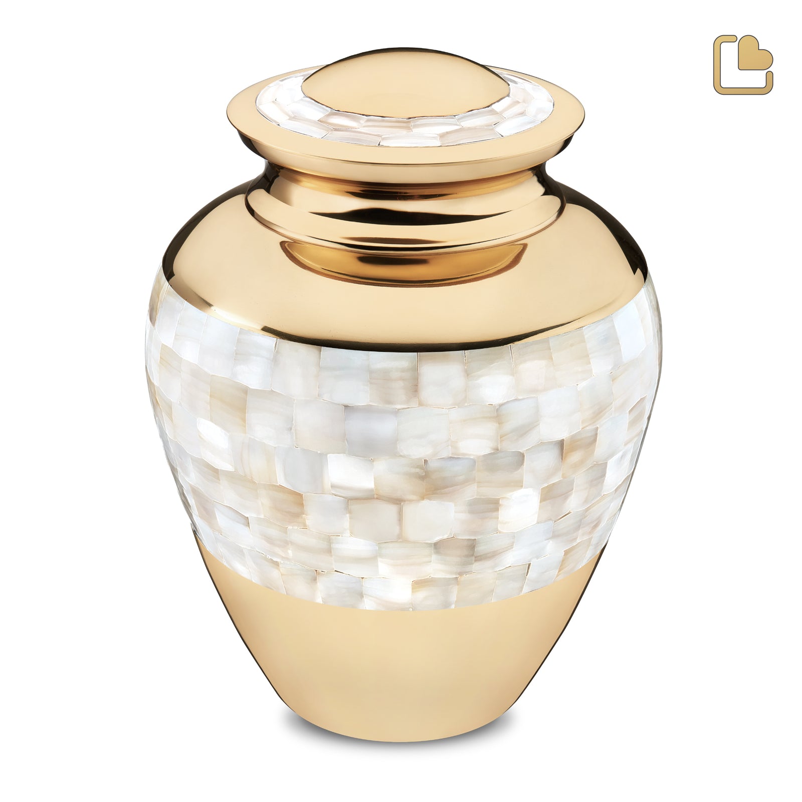 Adult Mother of Pearl Cremation Urn - COMFORT by LoveUrns
