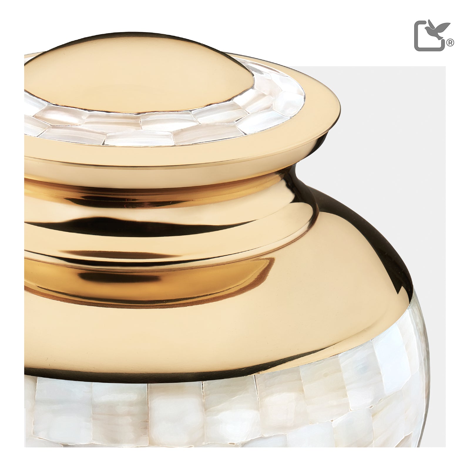 Adult Mother of Pearl Cremation Urn - COMFORT by LoveUrns