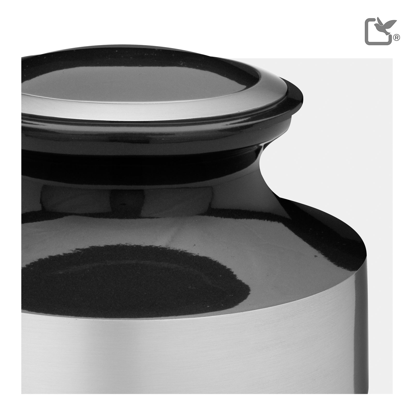 Espana Standard Adult Urn Midnight & Brushed Pewter - COMFORT by LoveUrns