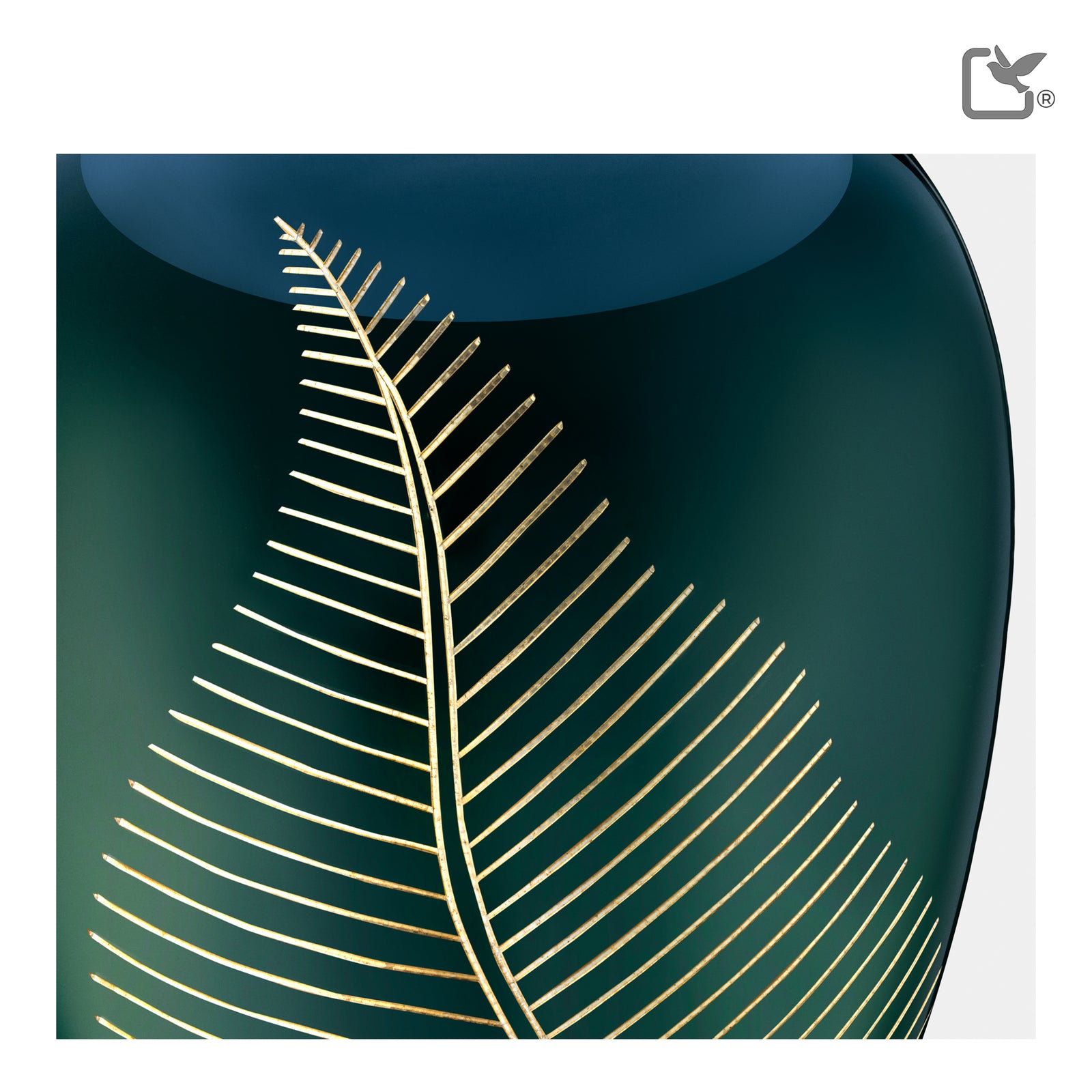 Adult Emerald Leaf Cremation Urn - COMFORT by LoveUrns