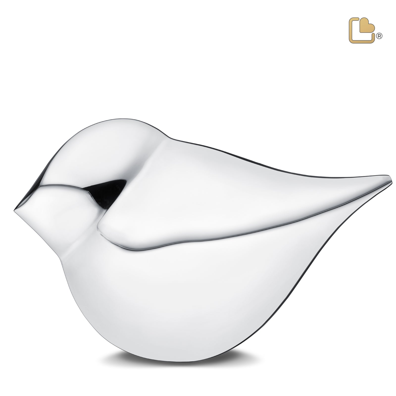 Adult Silver SoulBird Companion Cremation Urn - Set of 2