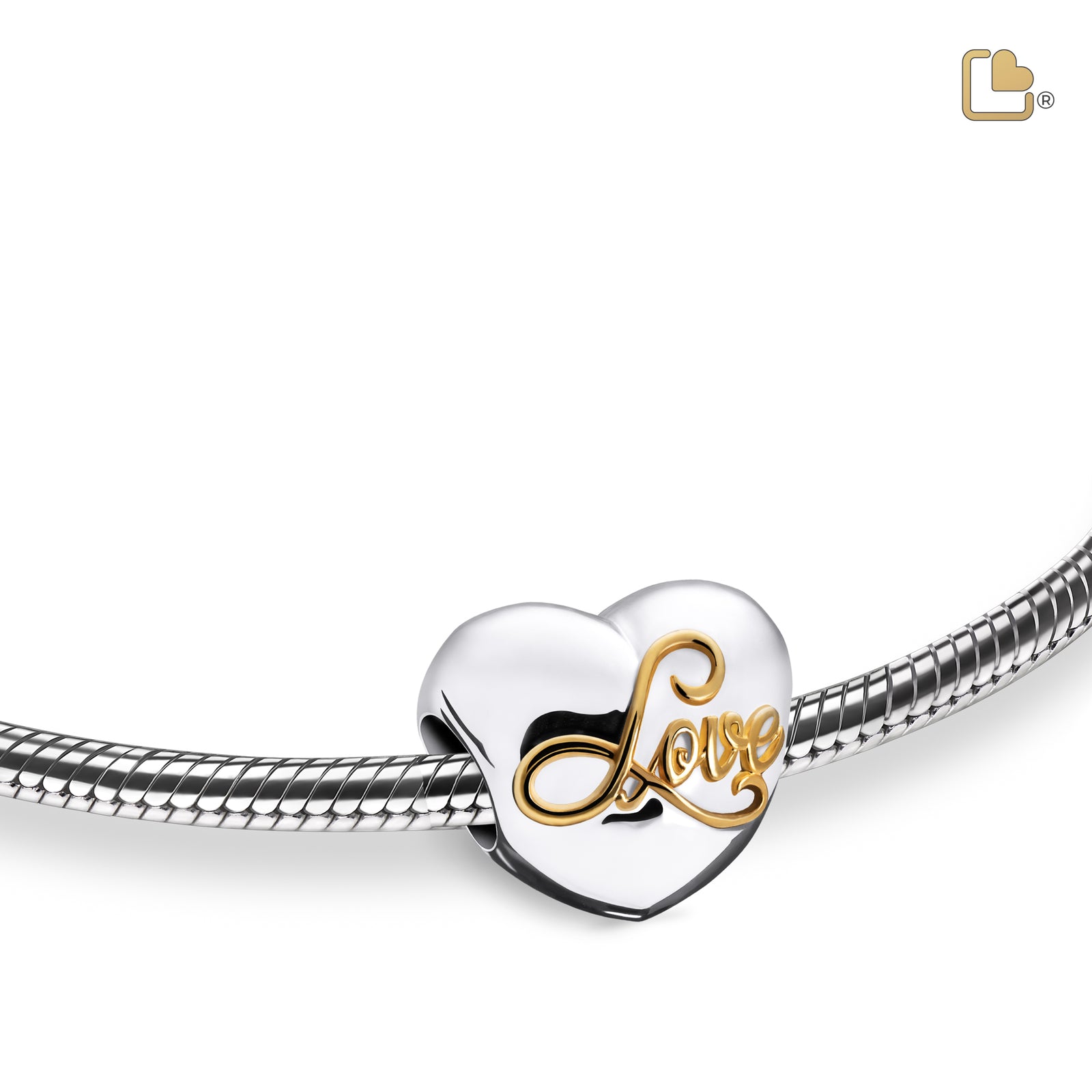 Spell Your Love Gold Vermeil Cremation Bracelet Bead