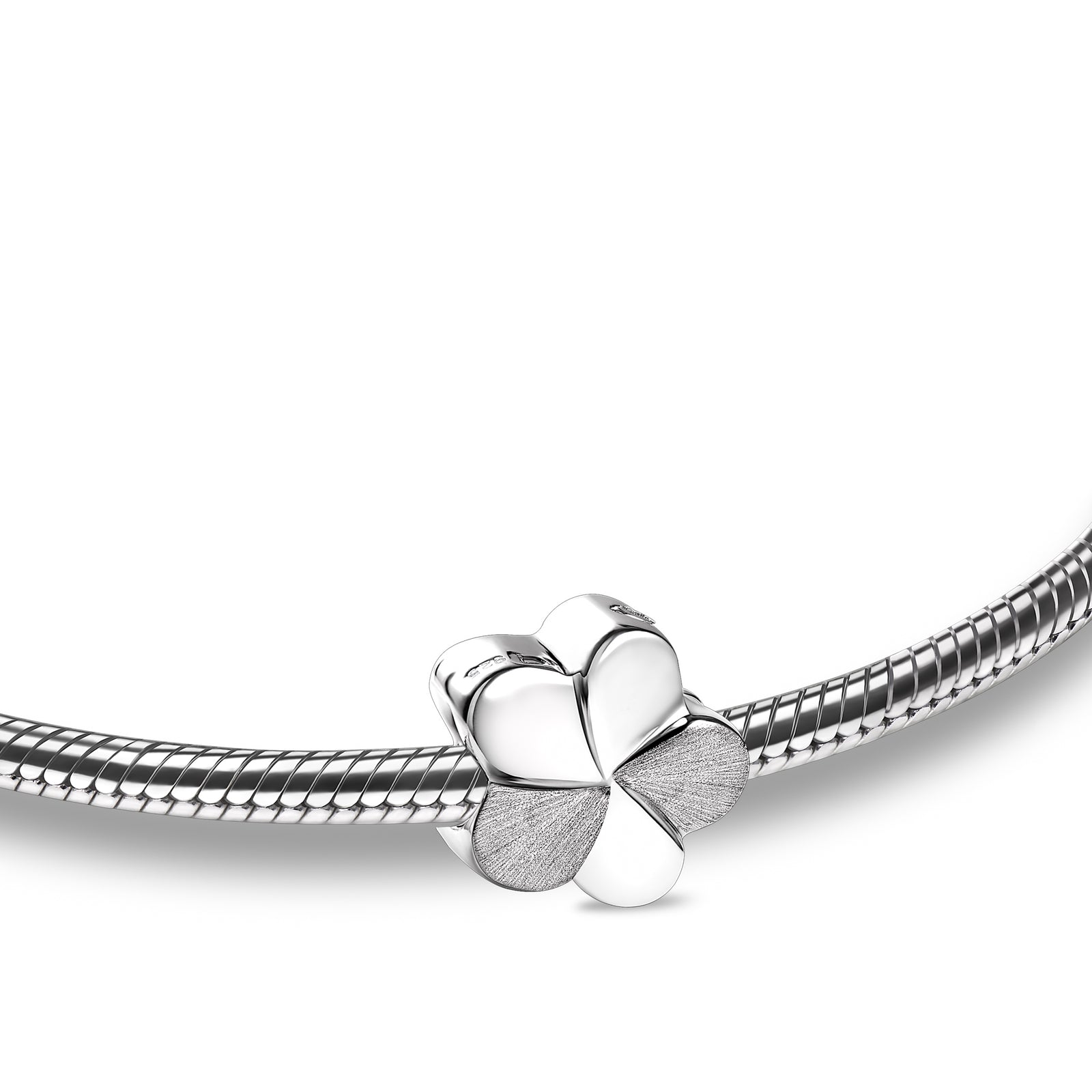 Bloom Two Tone Sterling Silver Cremation Bracelet Bead
