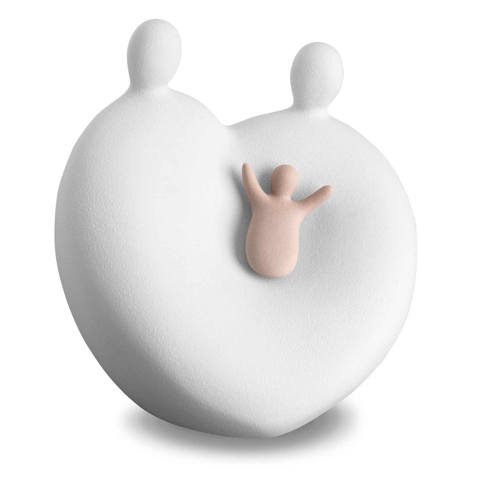 Cradle Child Urn White & Pink