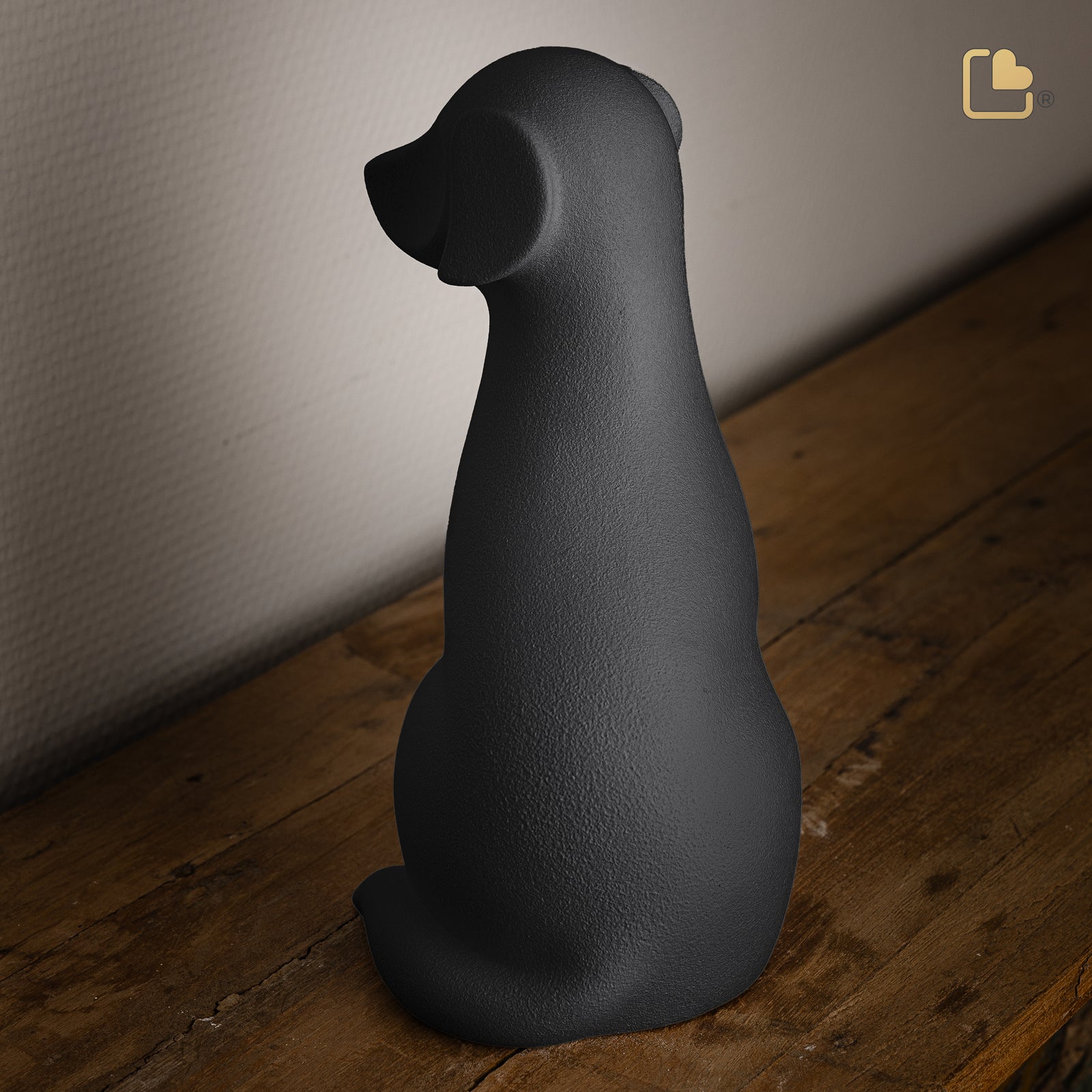 Dog Pet Urn Black