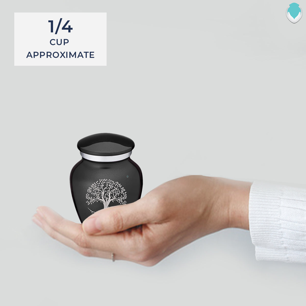 Keepsake Embrace Charcoal Tree of Life Cremation Urn