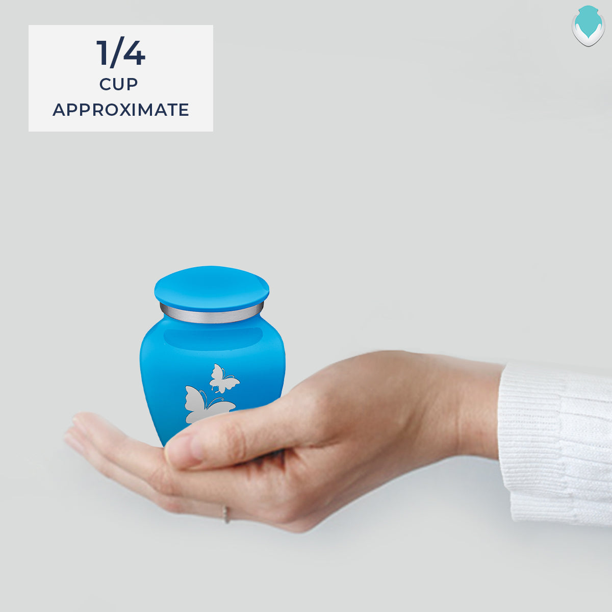 Keepsake Embrace Racing Blue Butterflies Cremation Urn