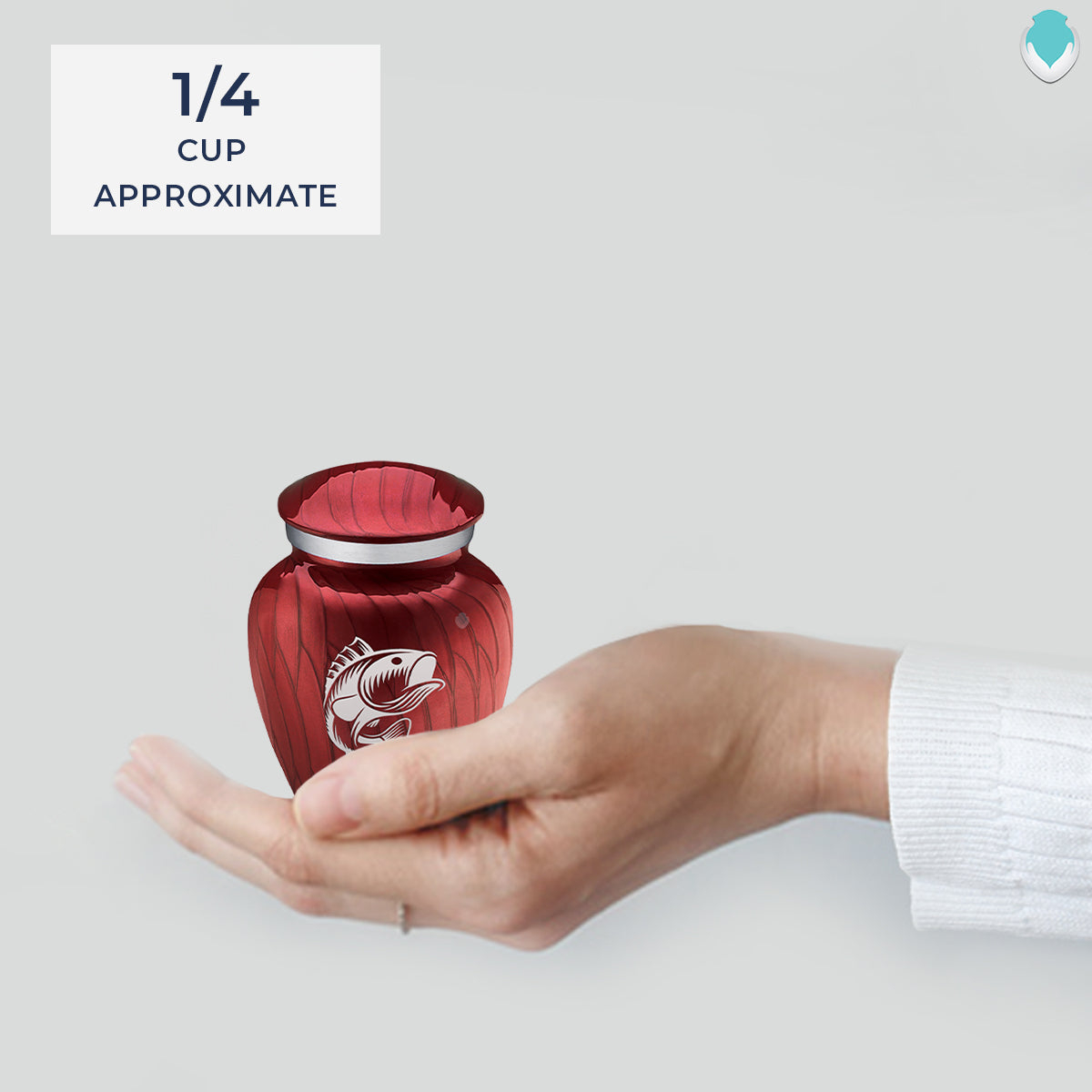 Keepsake Embrace Pearl Candy Red Fish Cremation Urn