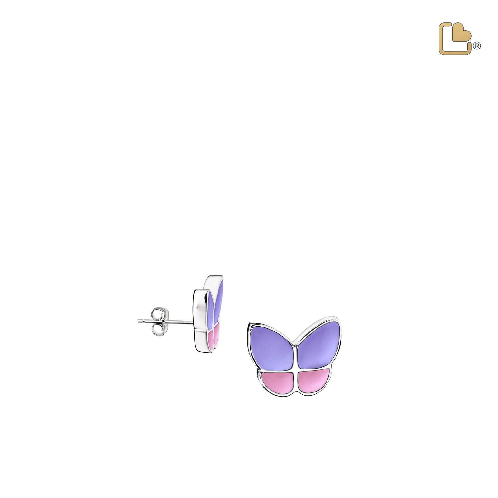 Wings of Hope Butterfly Lavender Earrings