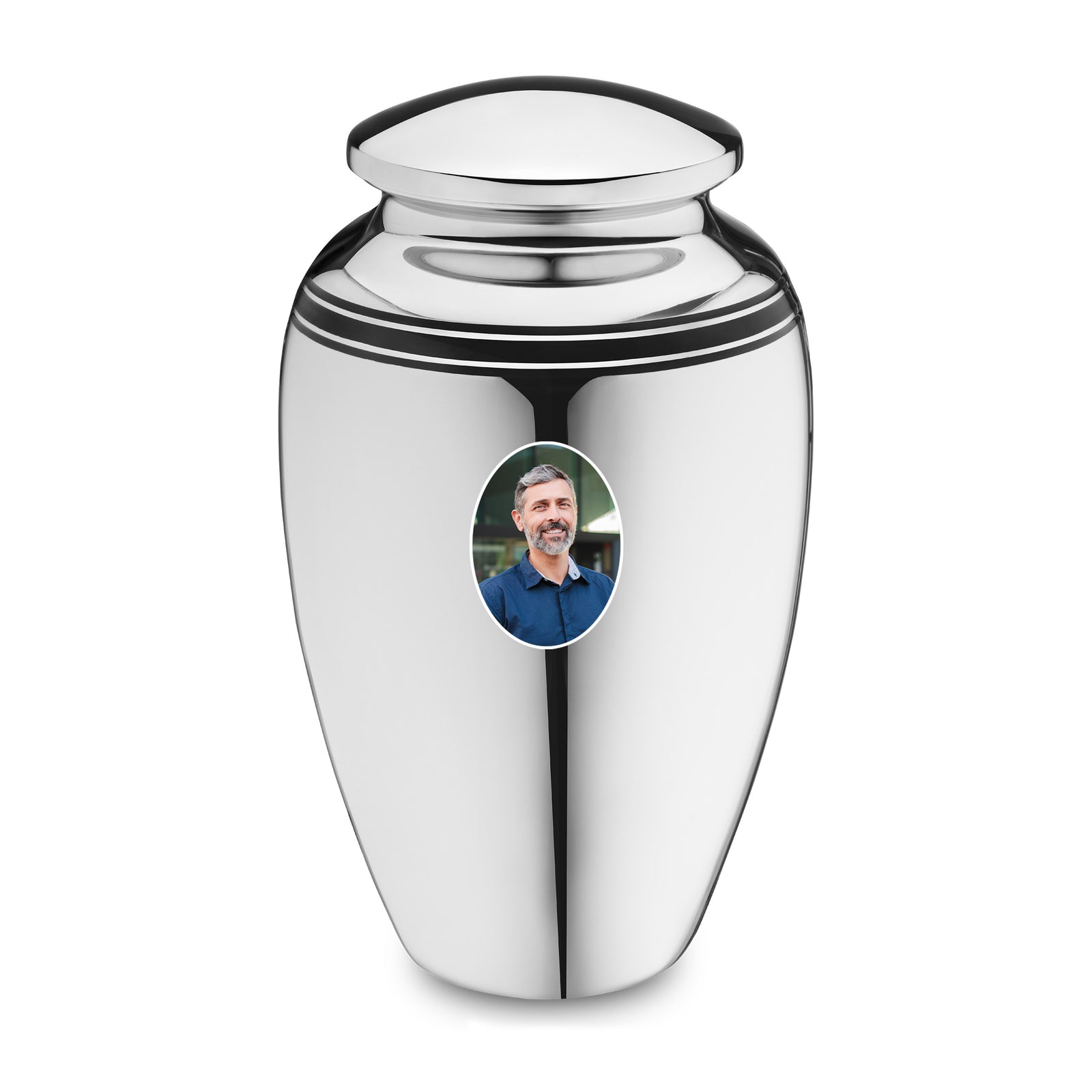 Adult Art Deco Portrait Cremation Urn