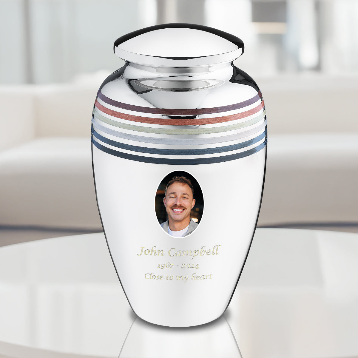 Adult Pride Bear Portrait Cremation Urn
