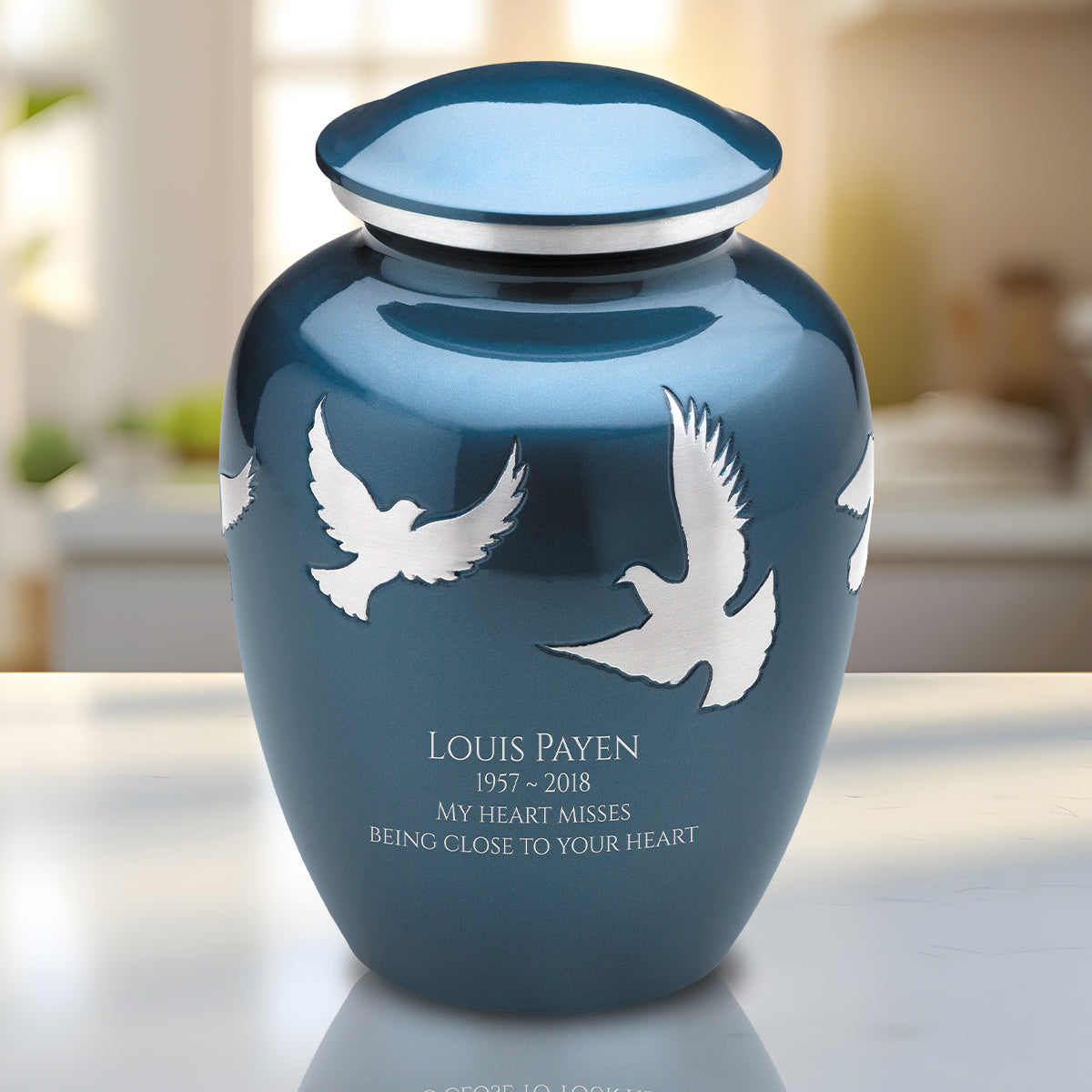 Adult Flying Doves Cremation Urn