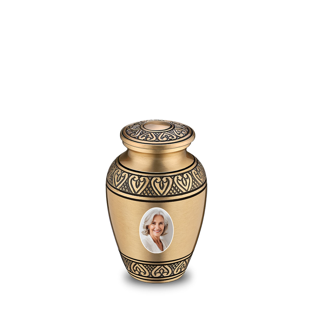 Keepsake Classic Gold Portrait Cremation Urn - COMFORT by LoveUrns