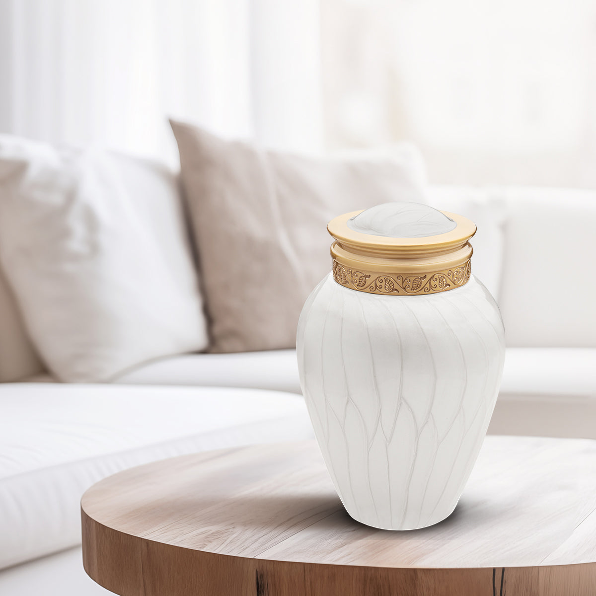 Medium Blessing Pearl Cremation Urn