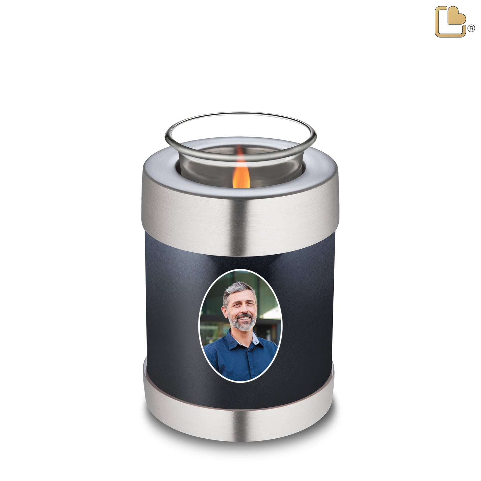 Tealight Midnight Portrait Cremation Urn