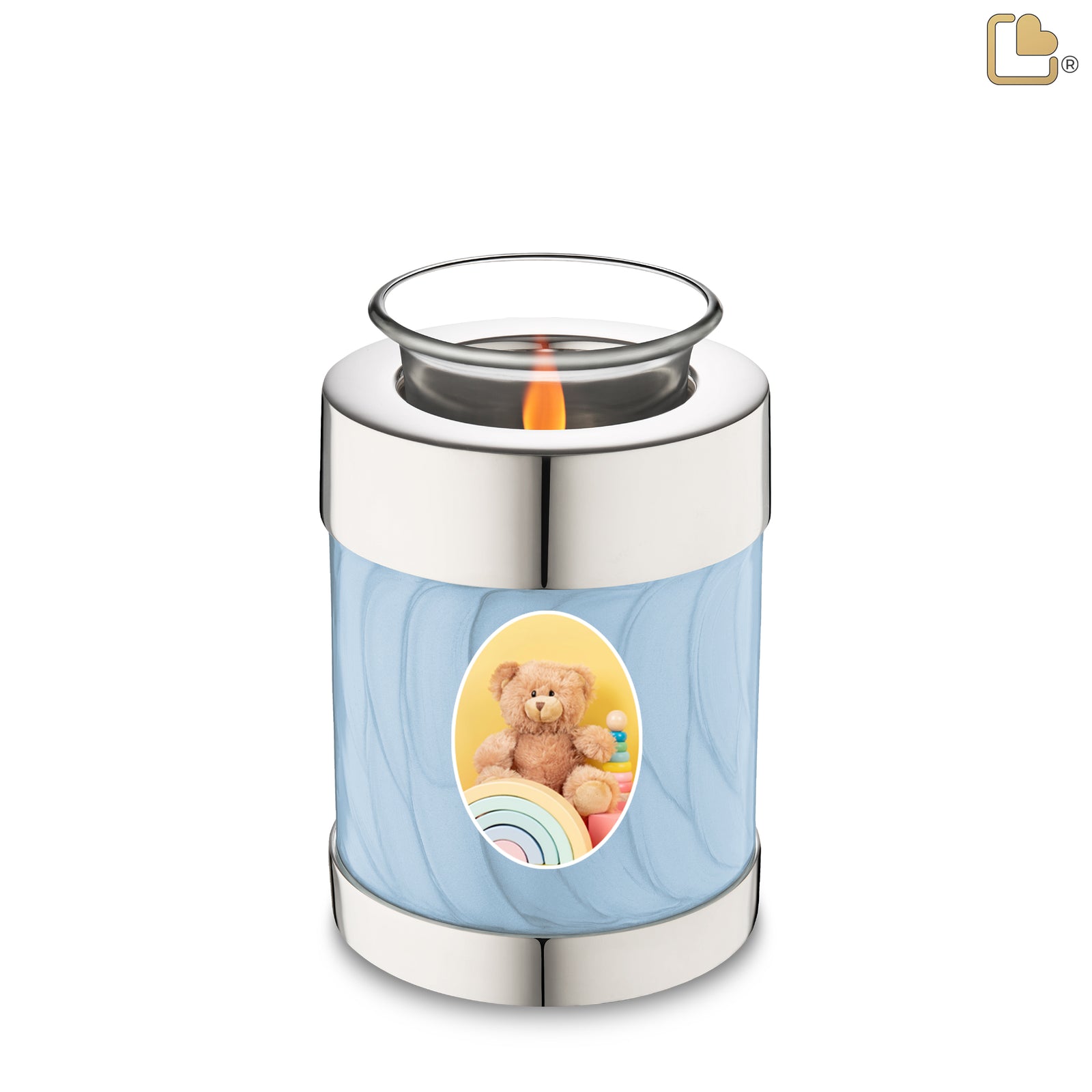 Tealight Portrait Pearl Blue