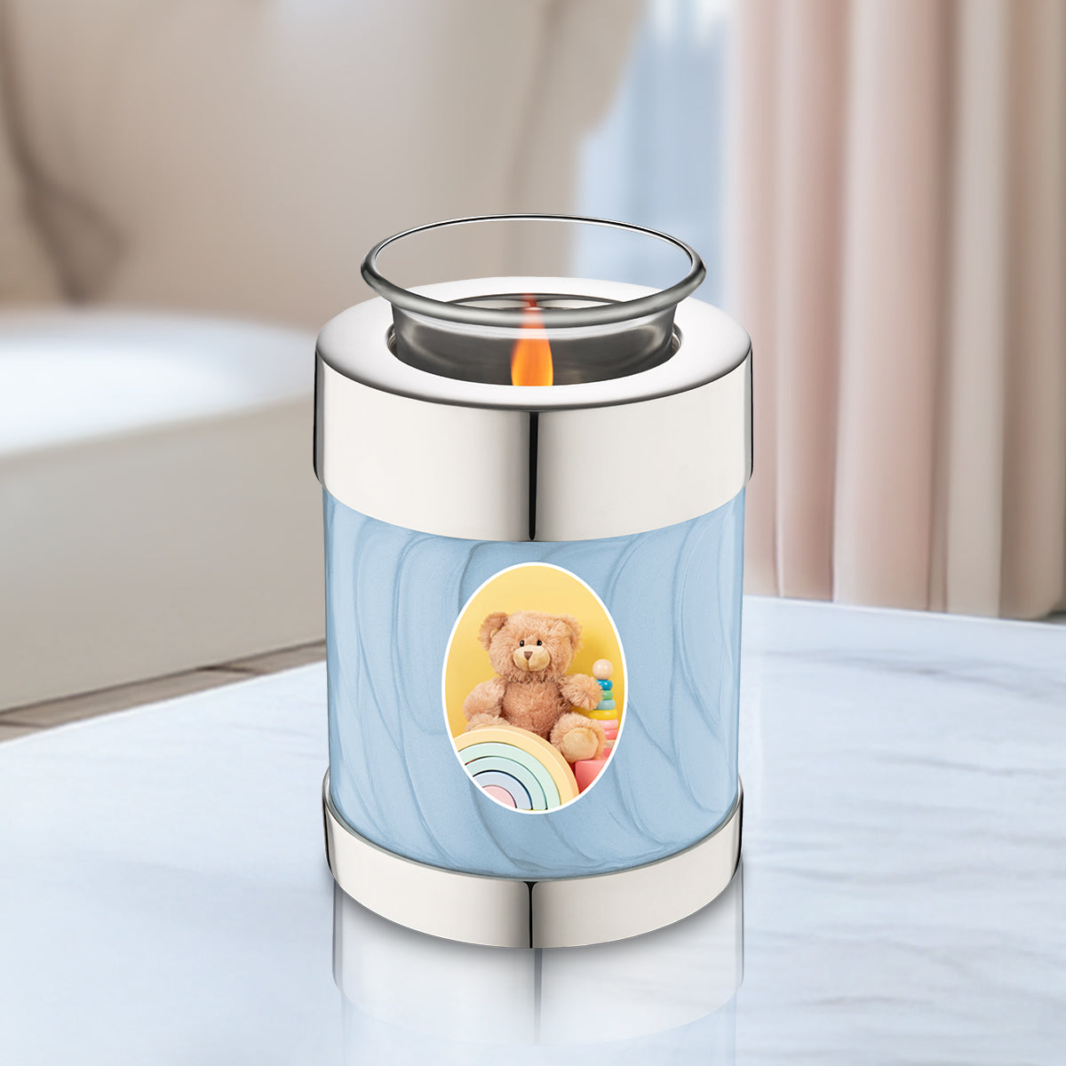 Tealight Portrait Pearl Blue