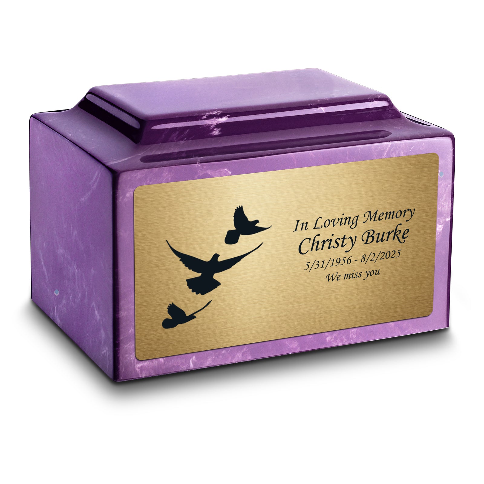 Adult Legacy Doves Cultured Marble Urns by MacKenzie