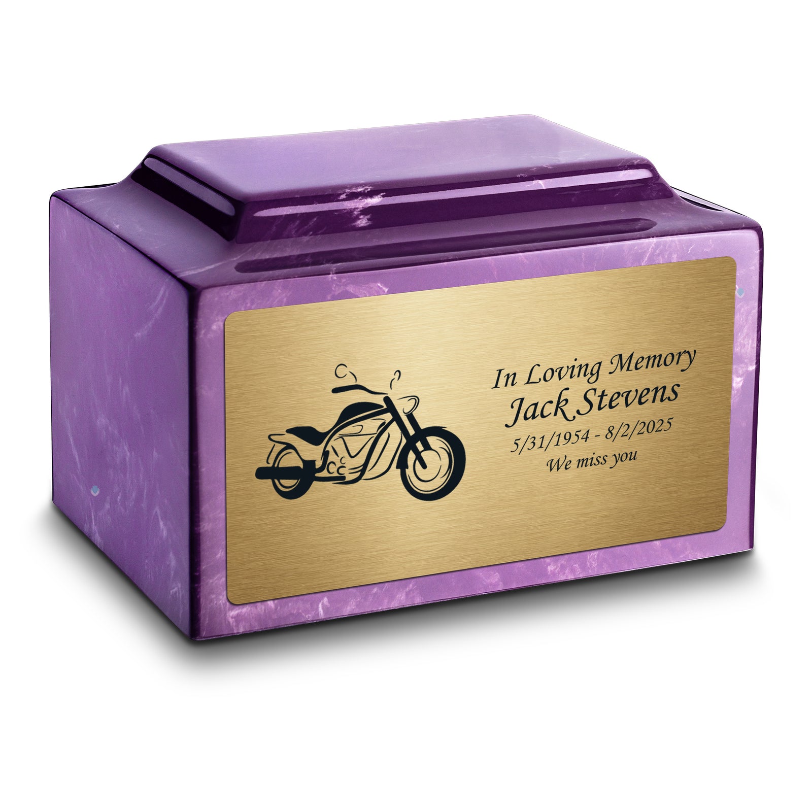 Adult Legacy Motorcycle Cultured Marble Urns by MacKenzie