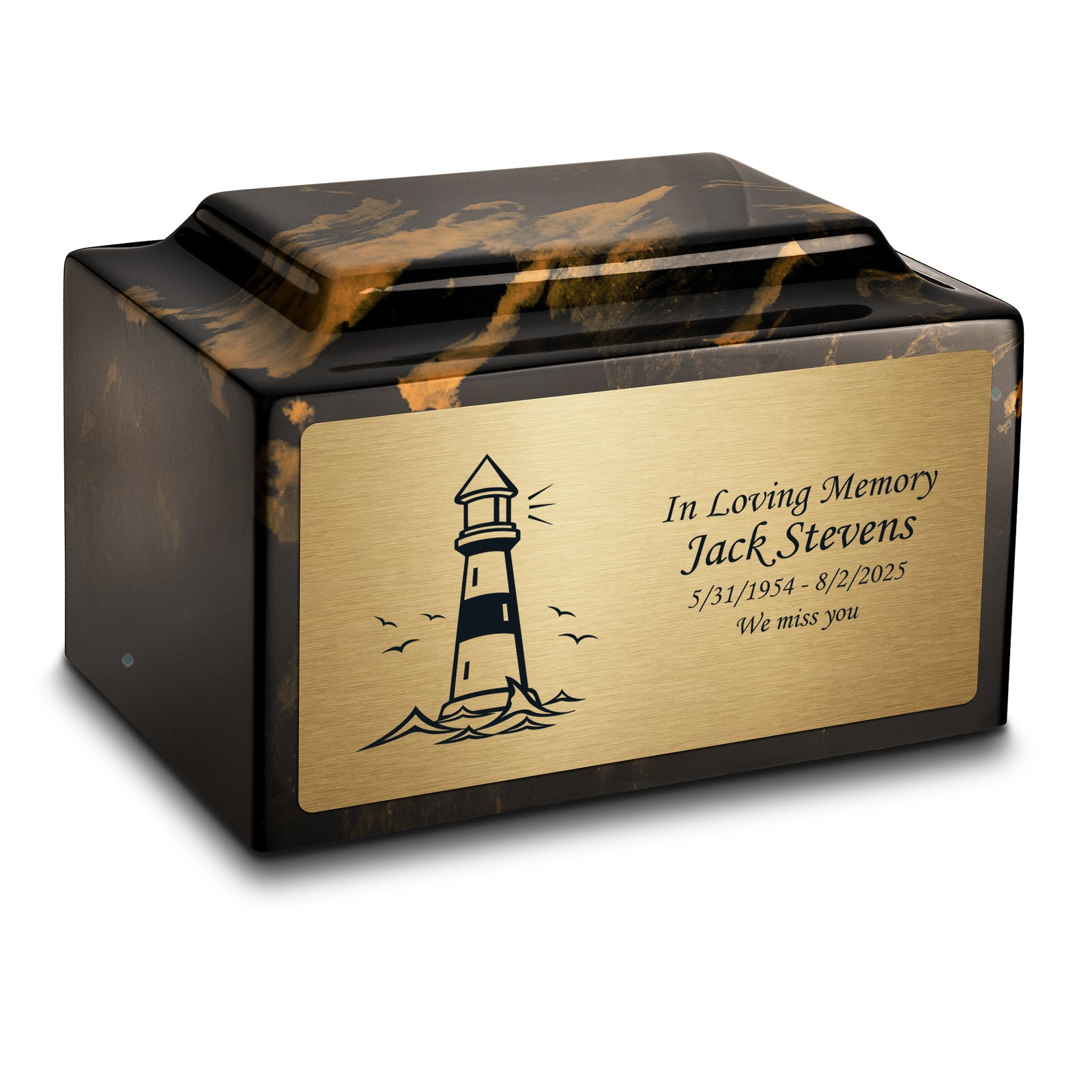 Adult Legacy Lighthouse Cultured Marble Urns by MacKenzie