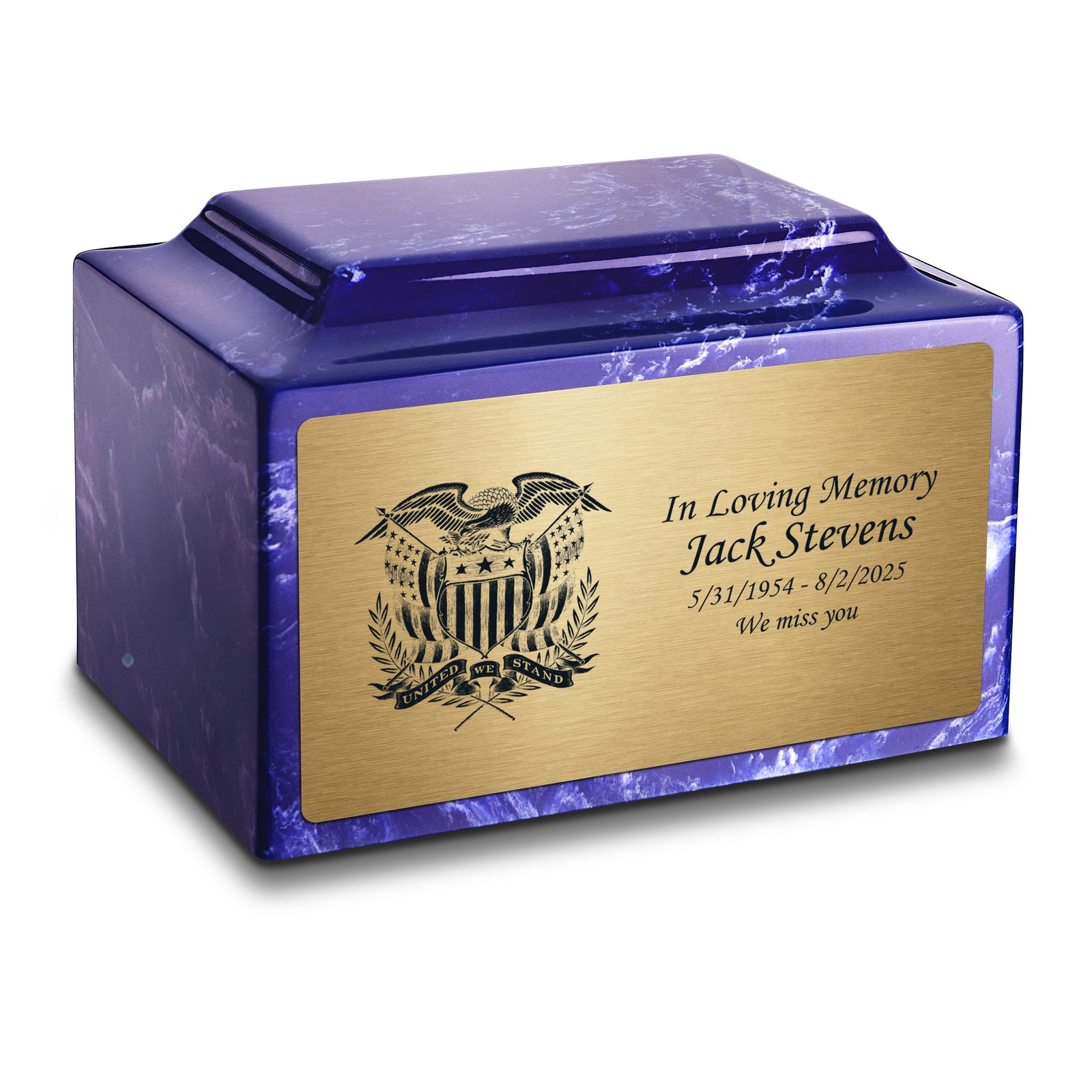 Adult Legacy American Glory Cultured Marble Urns by MacKenzie