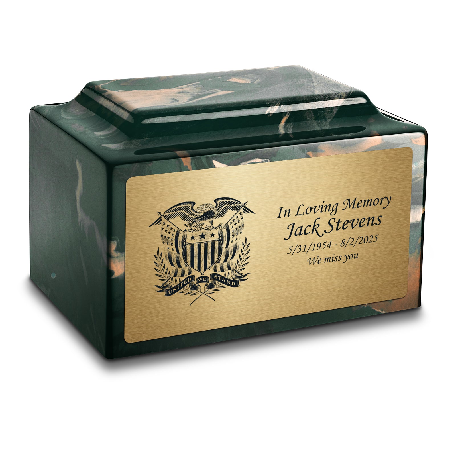 Adult Legacy American Glory Cultured Marble Urns by MacKenzie