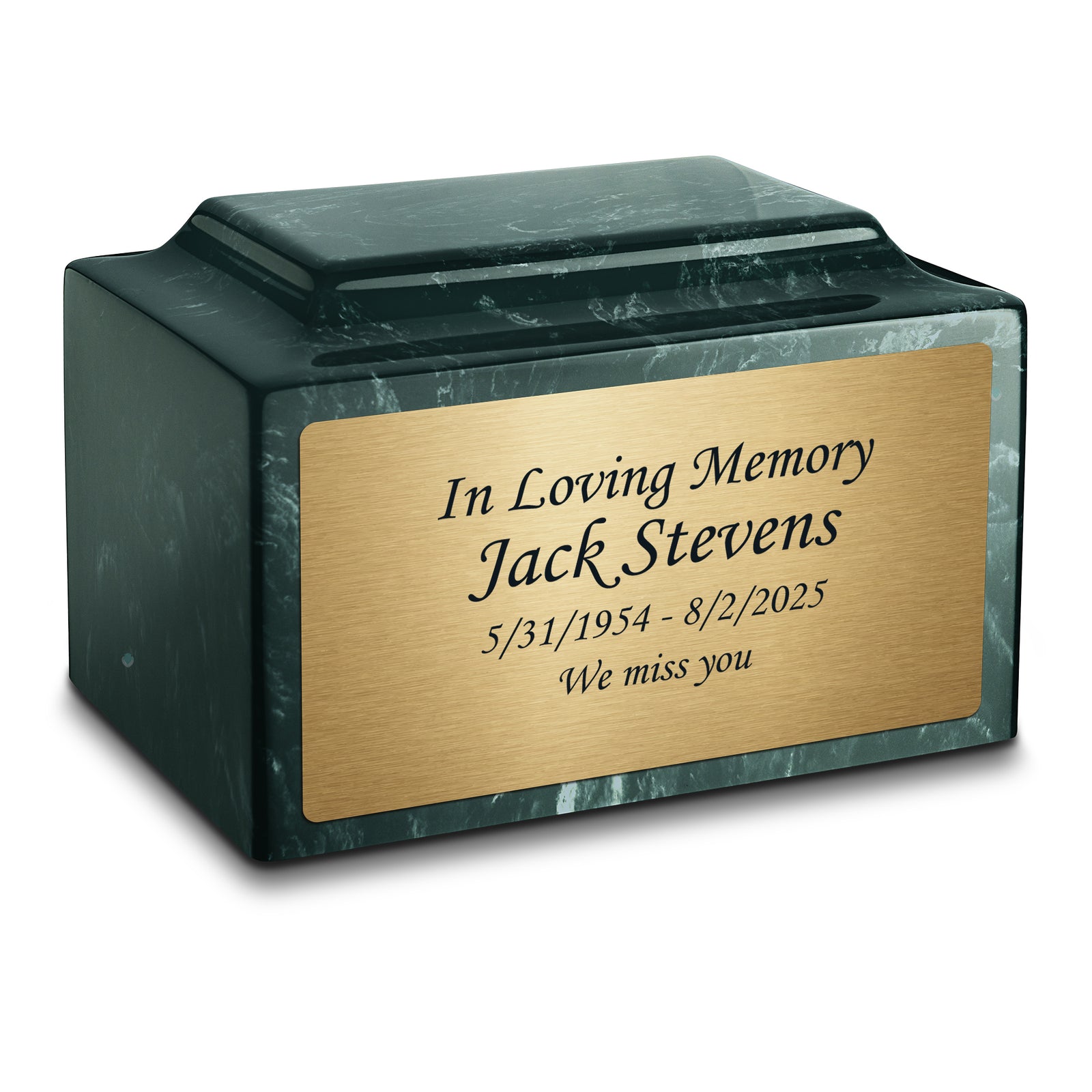 Adult Legacy Custom Text Cultured Marble Urns by MacKenzie