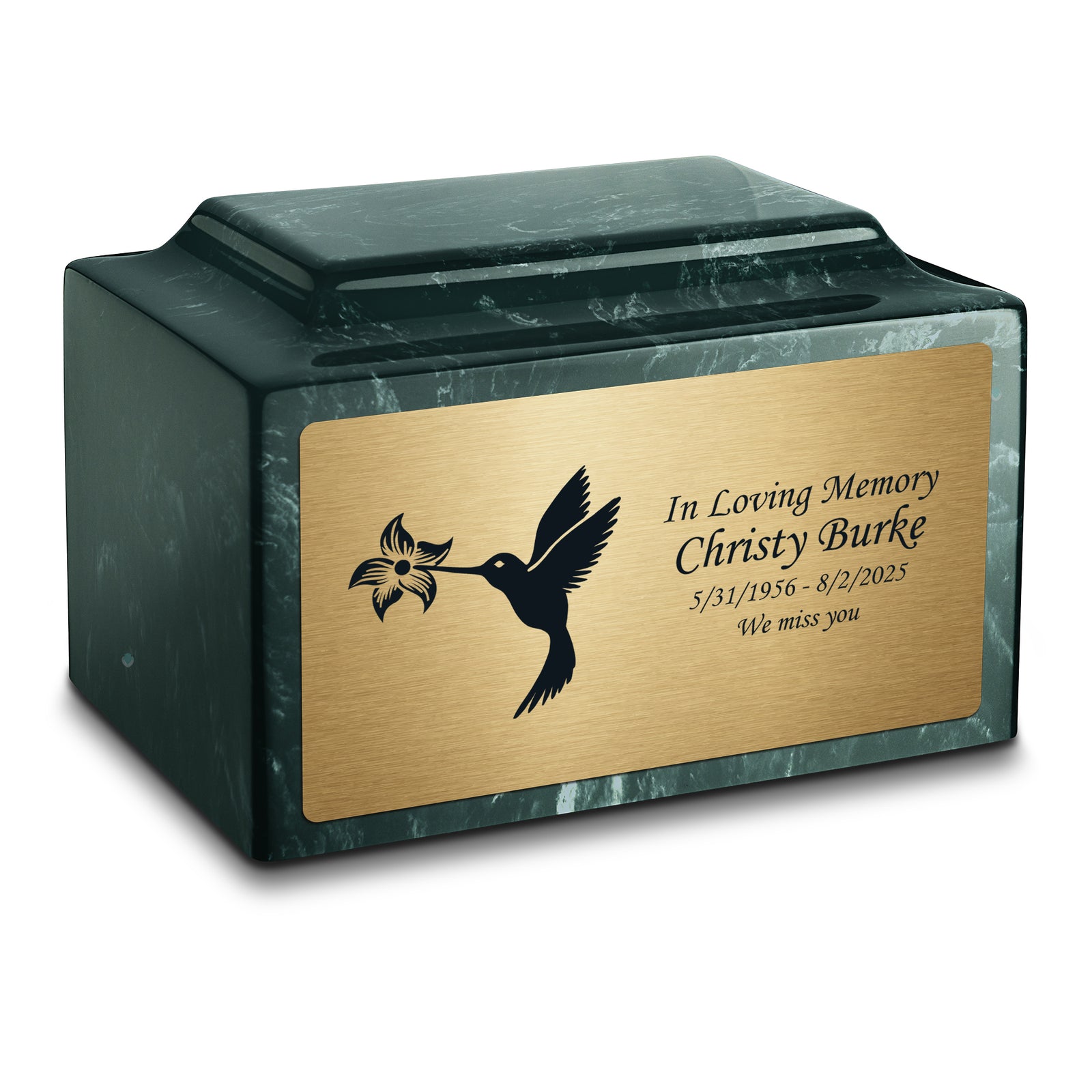 Adult Legacy Hummingbird Cultured Marble Urns by MacKenzie