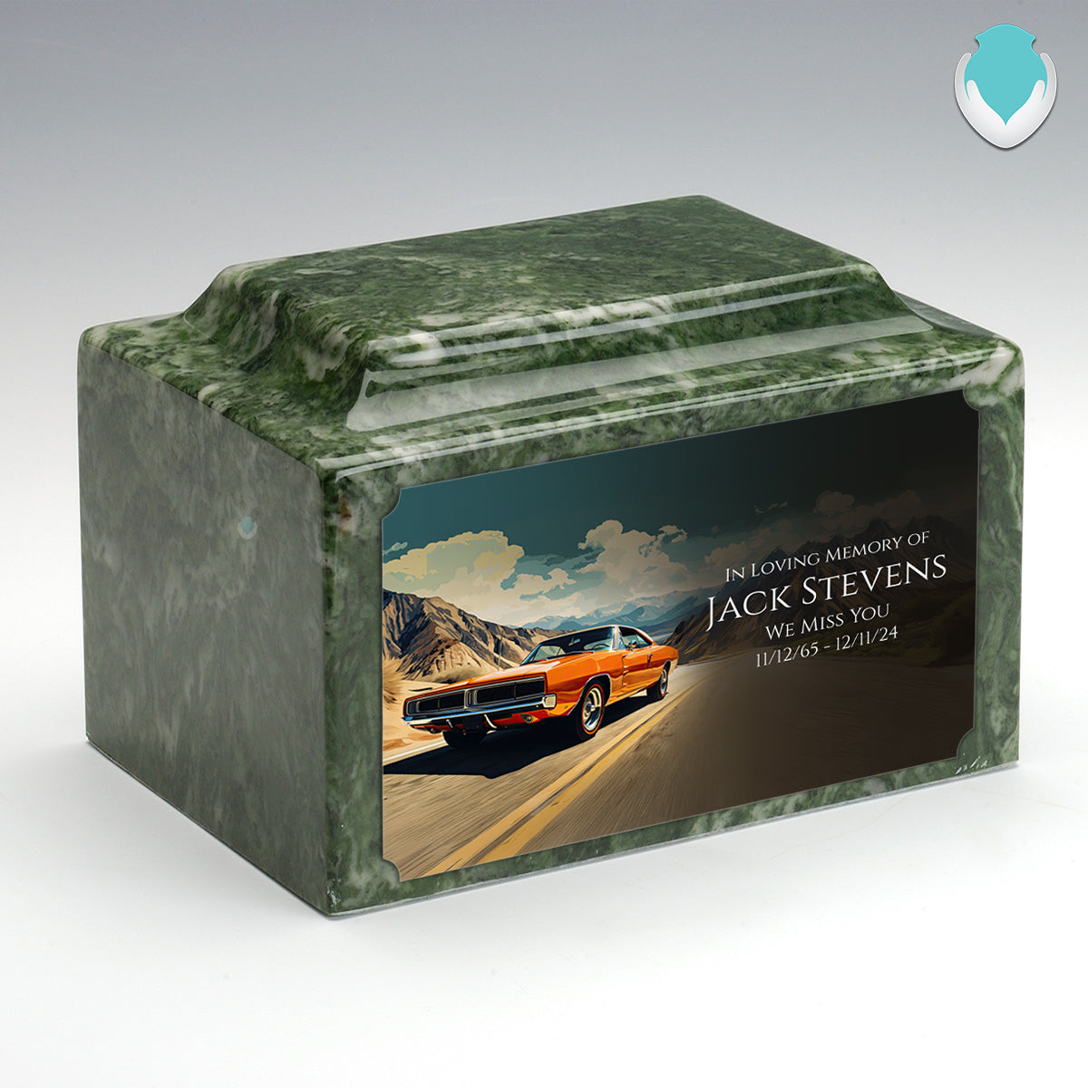 Adult Legacy Custom Printed Classic Car Cultured Marble Urns by MacKenzie