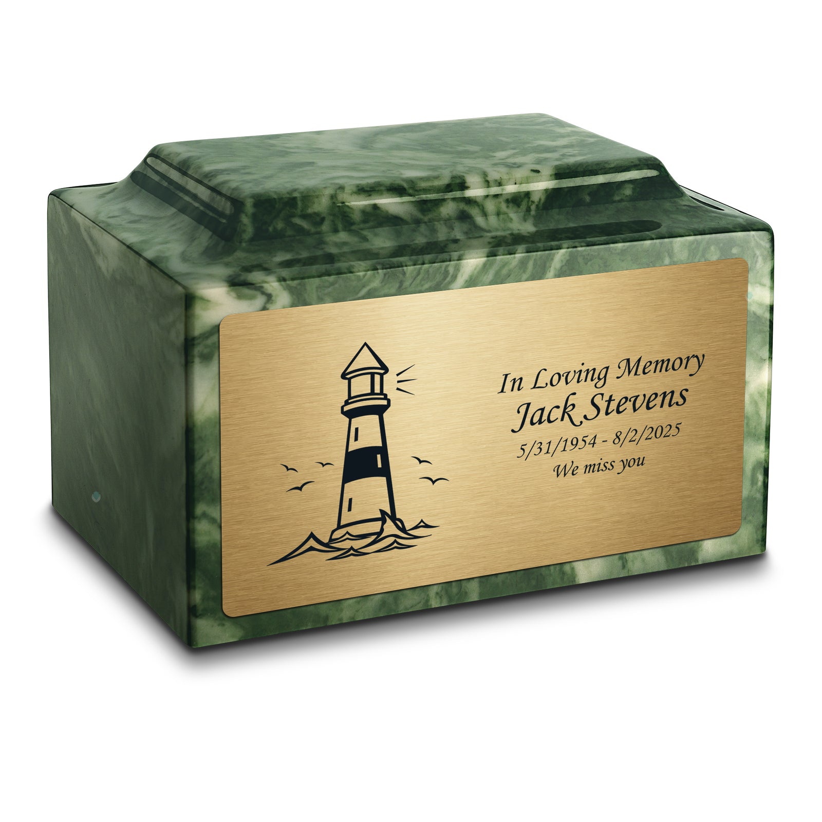 Adult Legacy Lighthouse Cultured Marble Urns by MacKenzie