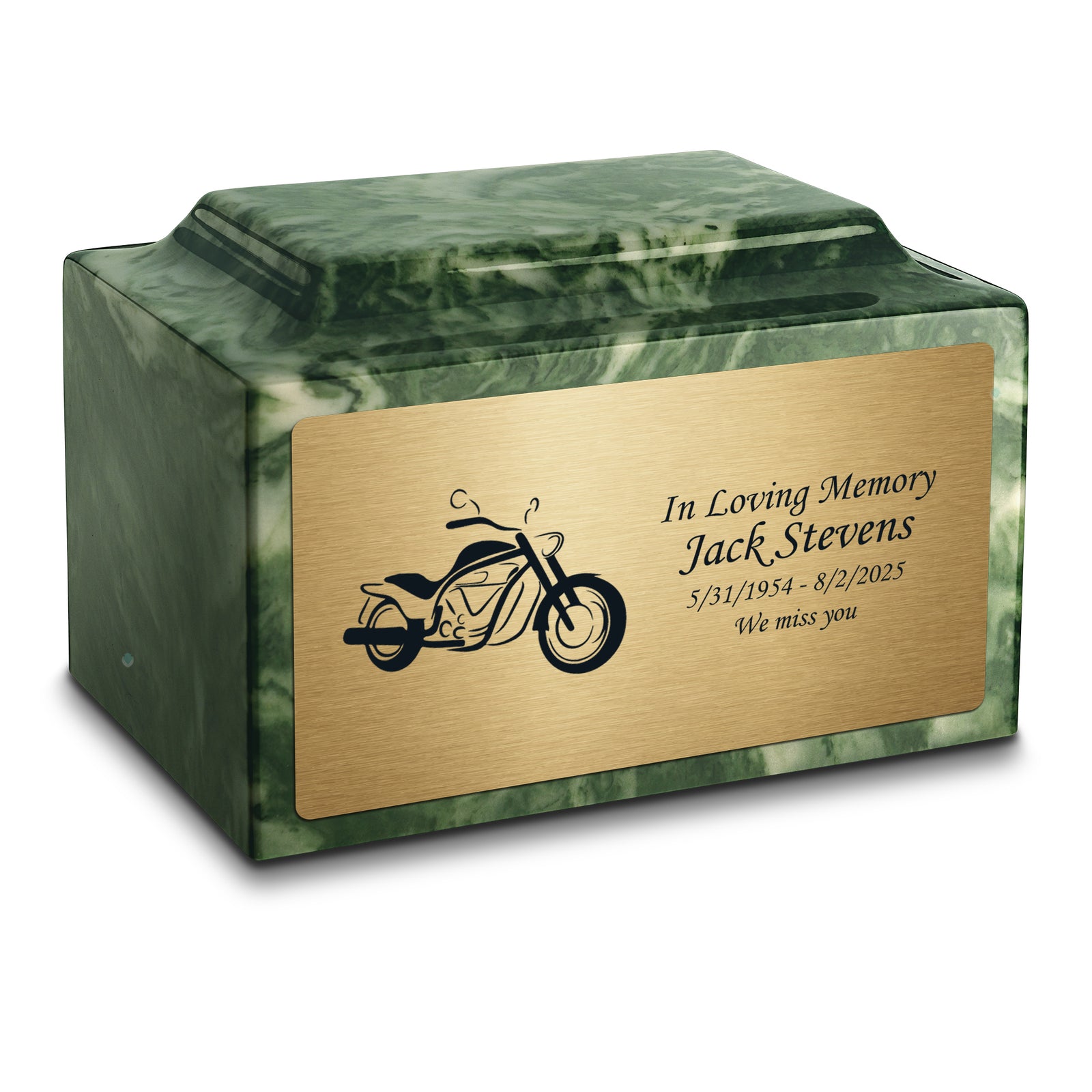 Adult Legacy Motorcycle Cultured Marble Urns by MacKenzie