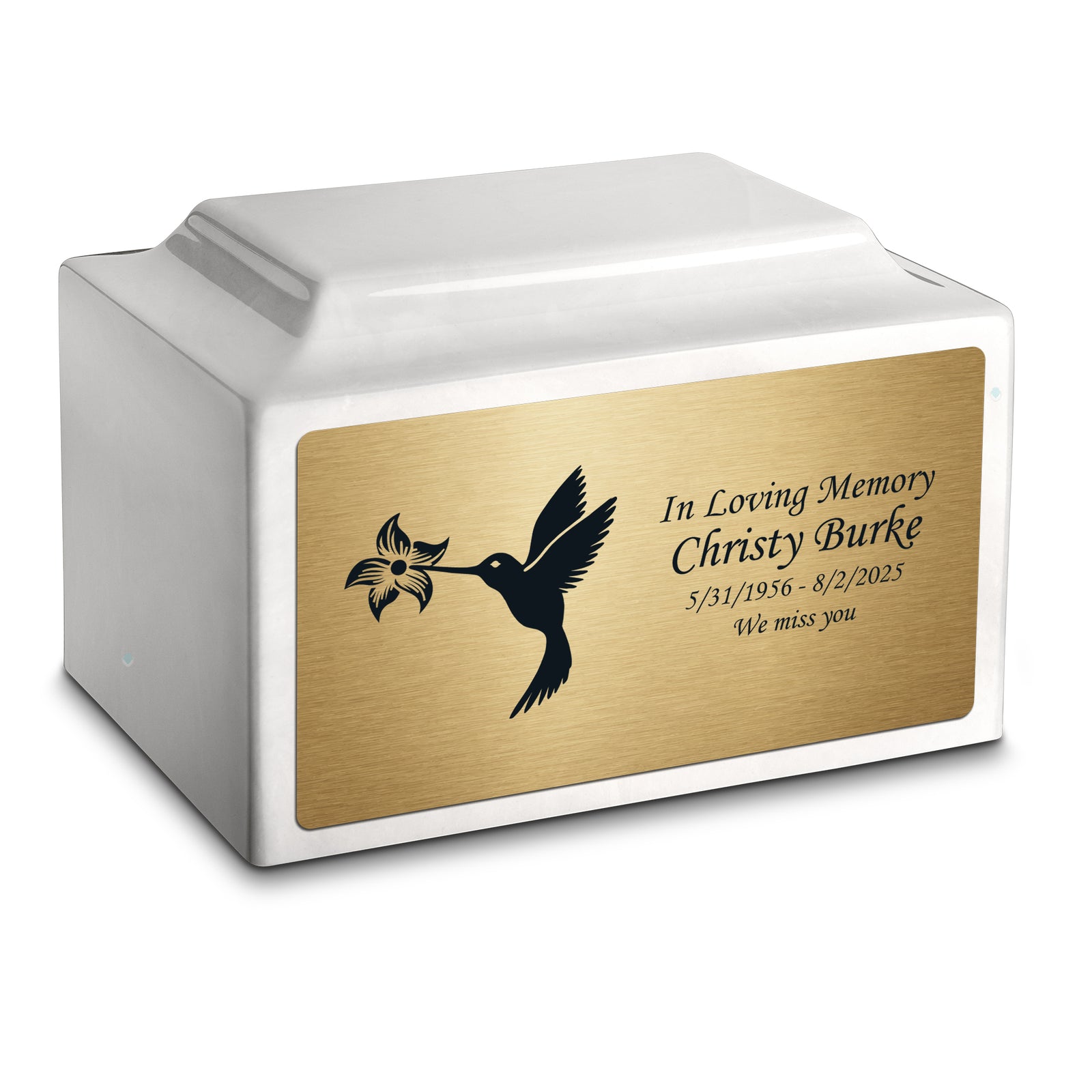 Adult Legacy Hummingbird Cultured Marble Urns by MacKenzie