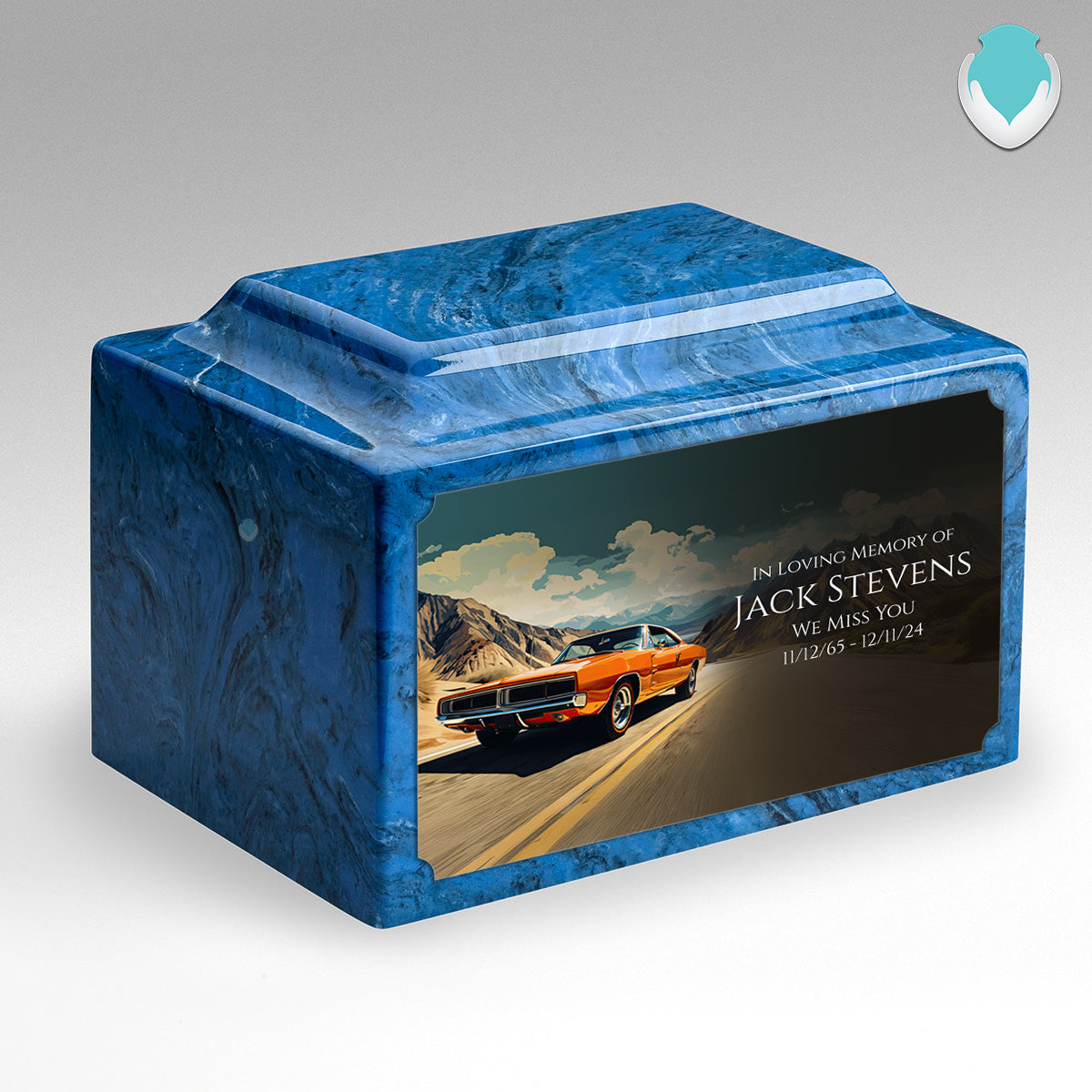 Adult Legacy Custom Printed Classic Car Cultured Marble Urns by MacKenzie