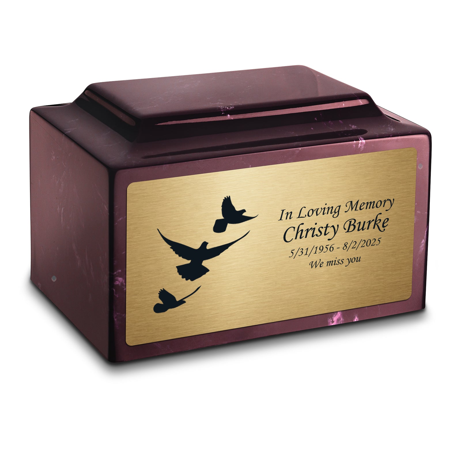 Adult Legacy Doves Cultured Marble Urns by MacKenzie