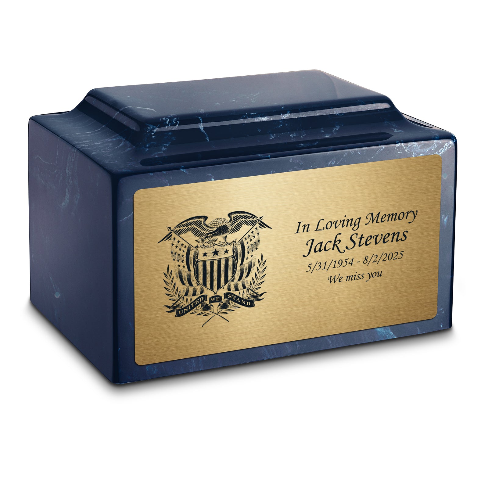 Adult Legacy American Glory Cultured Marble Urns by MacKenzie
