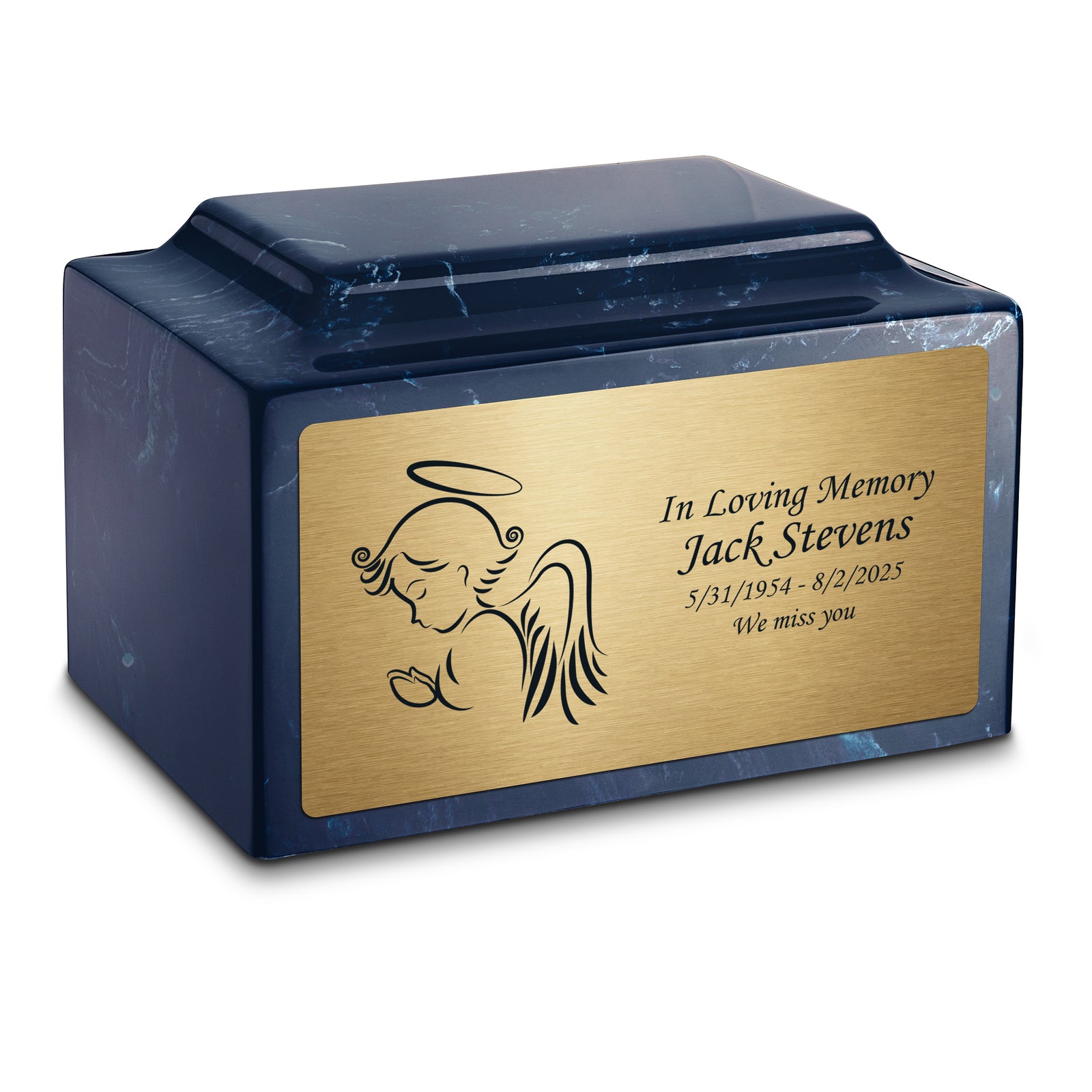 Adult Legacy Angel Cultured Marble Urns by MacKenzie
