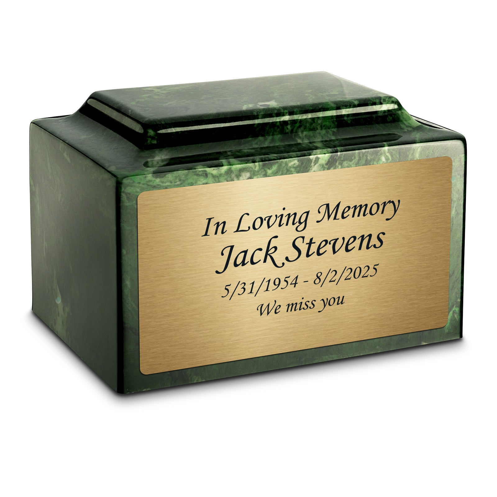 Adult Legacy Custom Text Cultured Marble Urns by MacKenzie