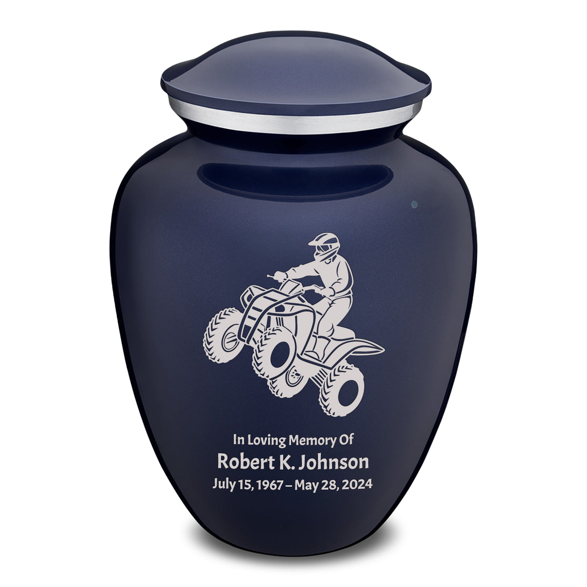 Adult Embrace Cobalt Blue ATV Cremation Urn