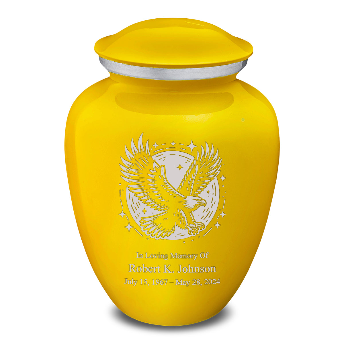 Adult Embrace Yellow Flying Eagle Cremation Urn