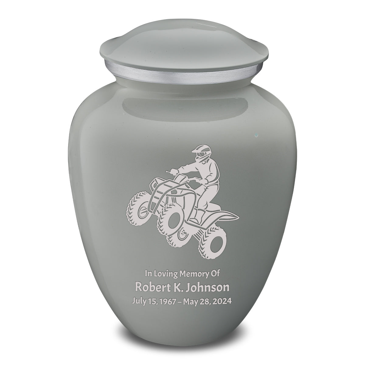 Adult Embrace Slate Grey ATV Cremation Urn