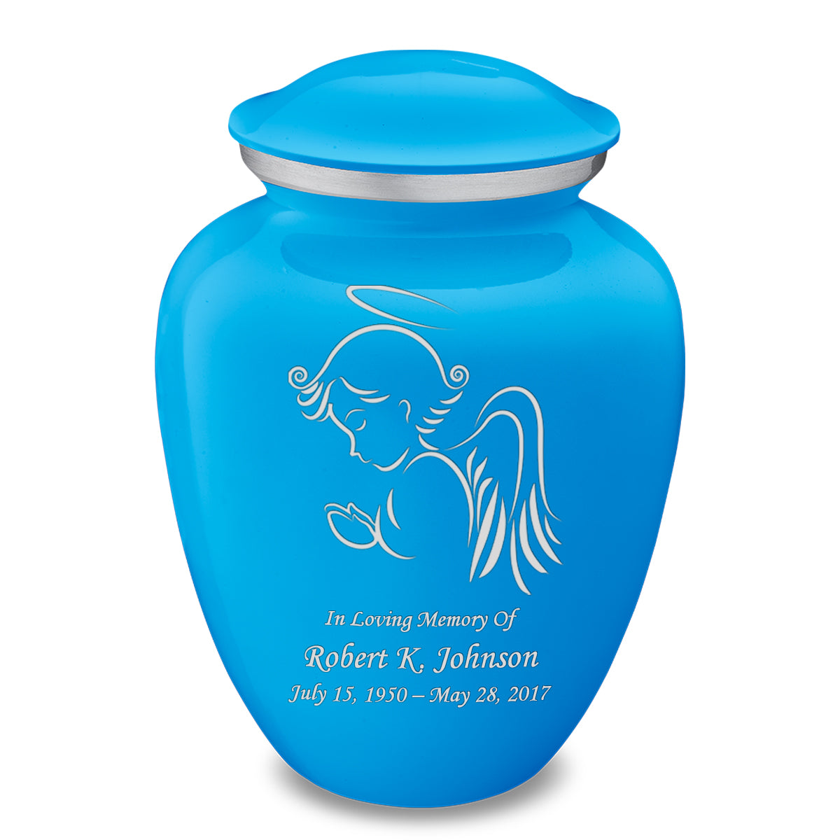 Adult Embrace Racing Blue Angel Cremation Urn