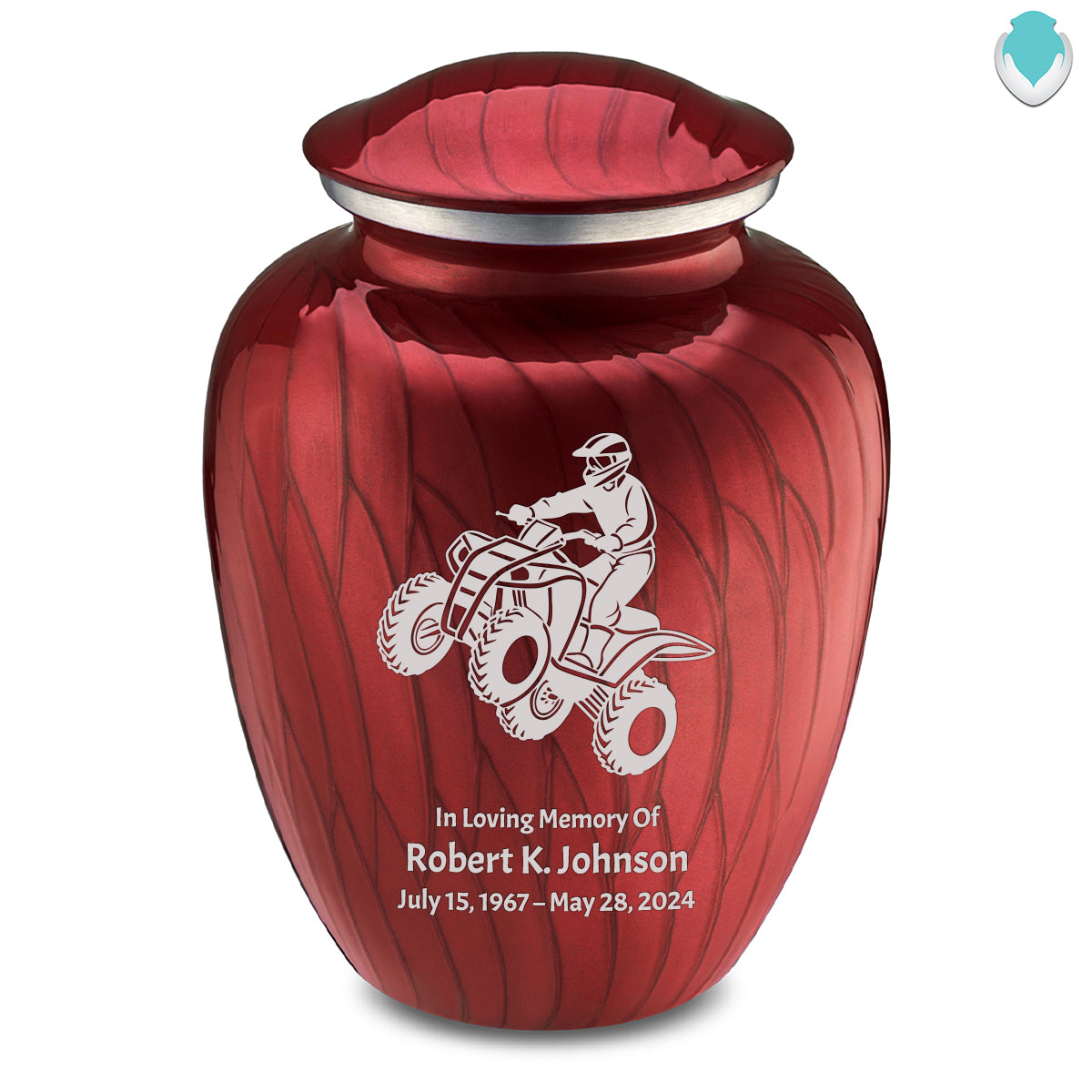 Adult Embrace Pearl Candy Red ATV Cremation Urn