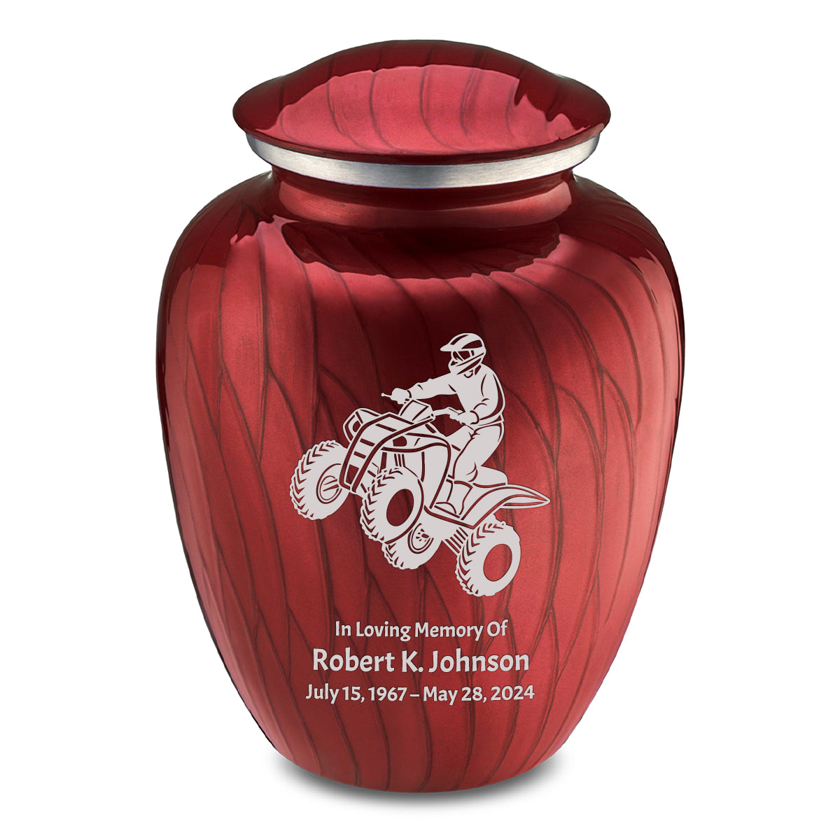 Adult Embrace Pearl Candy Red ATV Cremation Urn