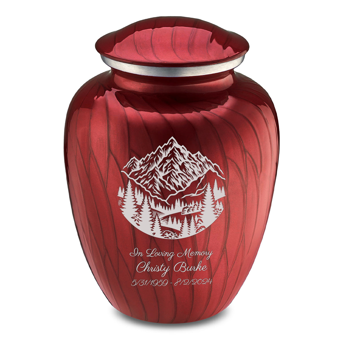 Adult Embrace Pearl Candy Red Rocky Mountains Cremation Urn